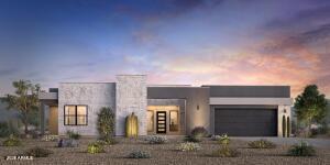 The Tonto home design offers effortless entertaining for family and friends. Welcoming courtyard at the front entryway leads into the main living areas. Stunning great room with double sided 60' fireplace and grand multi-slide stacking door.  Great room, casual dining, and kitchen have soaring ceilings and open to a generously sized covered patio for indoor/outdoor Arizona living at its finest. Varying ceiling heights throughout the home from 10' up to 14'. The well-appointed kitchen has plentiful counter and cabinet space in addition to a generous walk-in pantry. The expansive primary bedroom suite is inclusive of dual vanities, large soaking tub, and a luxe shower with seat. Private casita can be used for a separate guest suite, gym, or secluded home office. Home is offered to-be-built.