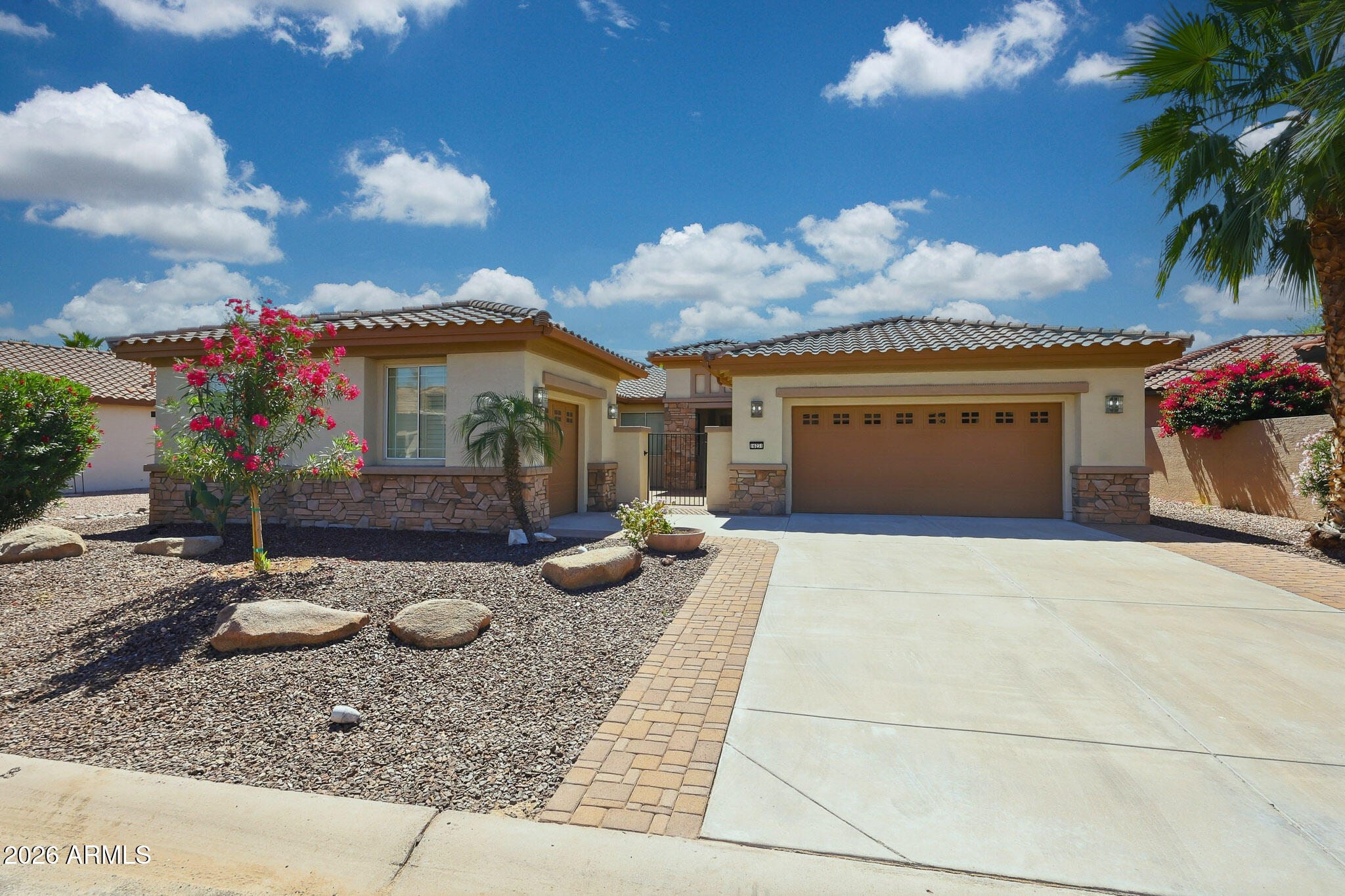 Fit for a King, Designed for Easy Living. Resort living meets everyday comfort in this beautifully maintained Sienna model Plus *Casita, nestled in the sought-after PebbleCreek community. From the moment you step through the charming gated courtyard, you'll appreciate the thoughtful design, generous space, and welcoming feel of this 3-bedroom, 3-bath home with a private office + 3-car garage. Inside, the open-concept floorplan is filled with natural light & elevated by new ROOF & flooring in 2026. The oversized kitchen truly reigns as the heart of the home, featuring granite countertops, a large island, slide-out cabinetry, and a cozy eat-in area that flows seamlessly into the great room perfect for entertaining or relaxed everyday living. The spacious owner's suite is a retreat of its own offering direct patio access, dual vanities, and an expansive walk-in closet. Guests will feel right at home in the private casita, ideal for visitors, multigenerational living, or a peaceful workspace. Enjoy the extended outdoor patio space with a built in BBQ and stunning planters.  Make this move in ready home yours!

In PebbleCreek, every day feels like a getaway with resort-style amenities, beautiful surroundings, and an active lifestyle just outside your door.Located in the award-winning active adult community of PebbleCreek, residents enjoy a true resort-style lifestyle with an unmatched array of amenities. The community features championship golf courses, multiple clubhouses, state-of-the-art fitness centers, resort-style pools and spas, tennis and pickleball courts, and miles of scenic walking and biking paths.
Beyond the amenities, PebbleCreek is known for its vibrant social atmosphere, offering dozens of clubs, events, and activities from arts and crafts to live performances and community gatherings. With on-site dining, beautifully maintained grounds, and a gated, secure environment, it's a community designed for both relaxation and connection.