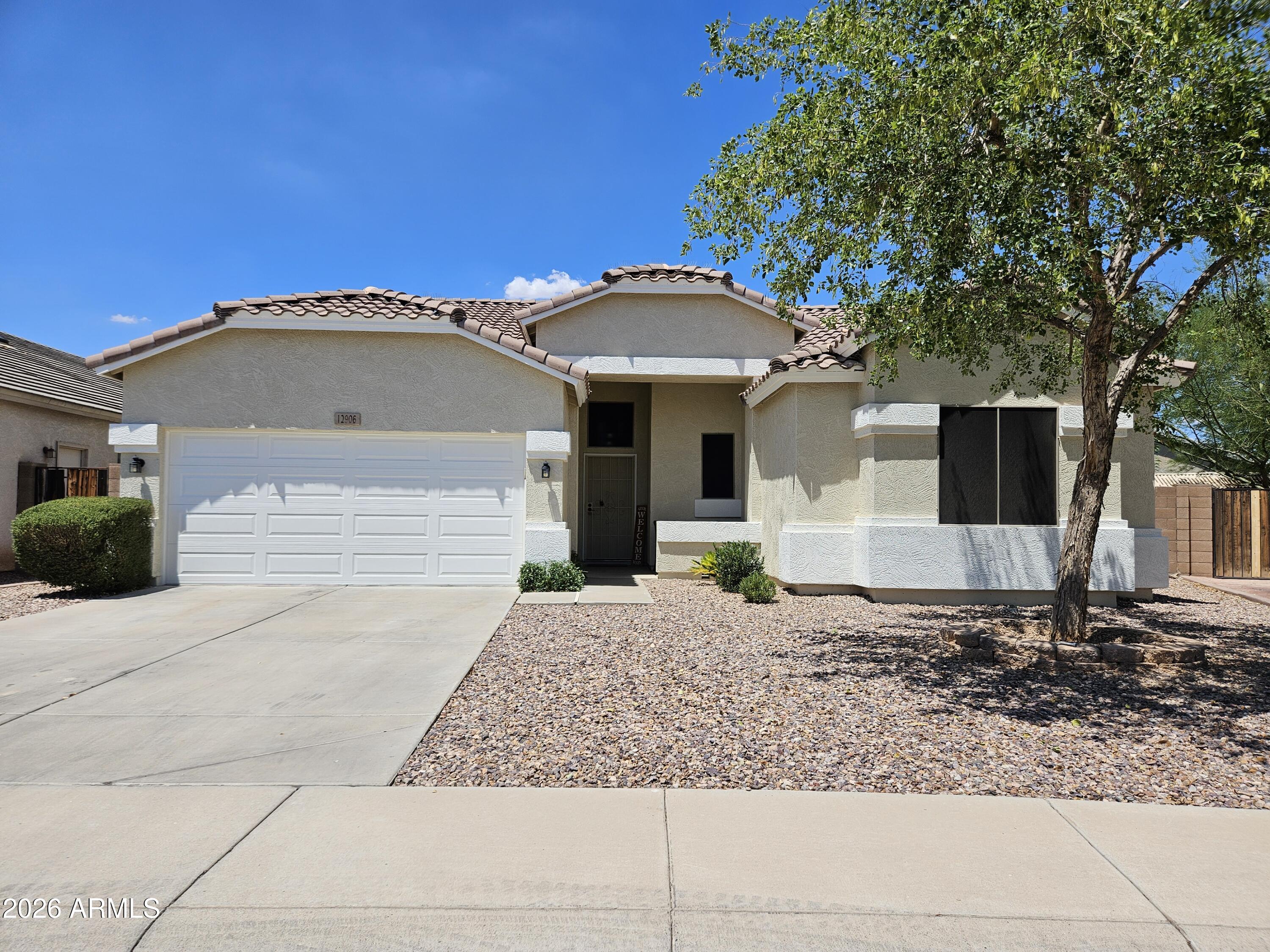 Move-in ready 3-bedroom, 2-bath home in El Mirage featuring a highly desirable split floor plan that provides added privacy and functionality. Fresh interior and exterior paint, along with brand-new kitchen appliances, give the home a clean, modern update throughout.

The bright and inviting layout offers comfortable living spaces ideal for both relaxing and entertaining. The kitchen flows seamlessly into the main living areas, creating an open and practical design for everyday use. The spacious primary suite is thoughtfully separated from the secondary bedrooms, offering a private retreat with added comfort and convenience.

Well-maintained and updated, this home is ready for its next owner to move right in and enjoy.