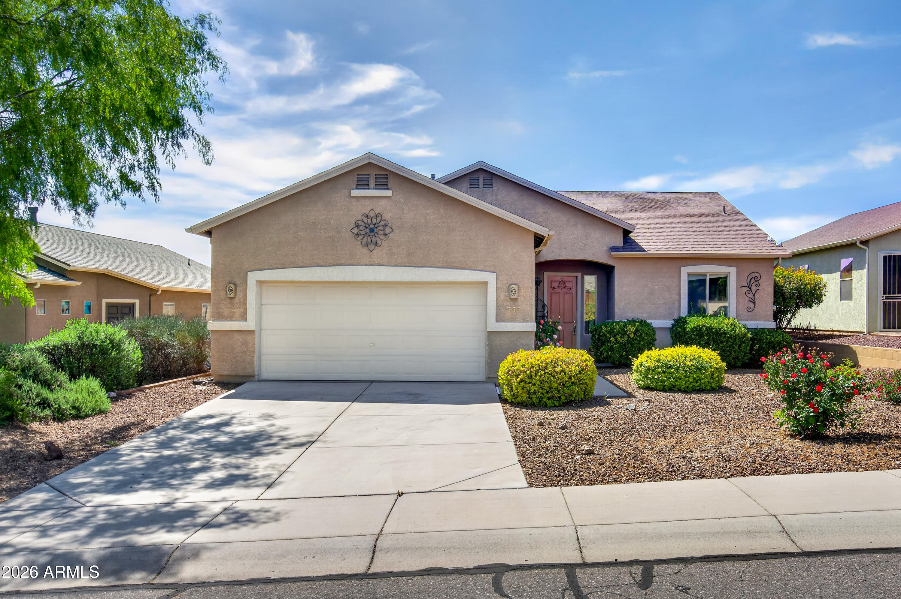 Lovely 3 bed , 2 bath, 1500 sqft home offering low maintenance living and move-in ready comfort. Clean, comfortable, and ready for you to make it your own, this home is conveniently located close to all that Camp Verde has to offer. Featuring a 2-car garage and a charming backyard, perfect for relaxing or enjoying the Arizona sunshine, this is a great option for easy living in a desirable location. Come and take a look, you will not be disappointed.