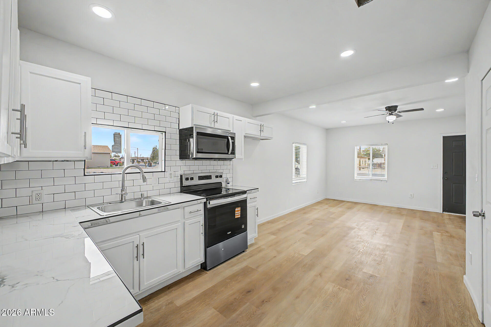 Don't let the square footage fool you -- this is not your average Coolidge starter home. This fully rehabbed 2-bedroom, 1-bath has been renovated down to the bones, and is about as close to a new build as you'll find at this price point.

A this home has been touched, upgraded, or replaced. The roof was completely rebuilt -- brand new from top to bottom. New sewer lines from the house to the street. New kitchen, new cabinets, new fixtures, new electrical outlets -- the detail and craftsmanship here are on another level.

We've sold a handful of 2-bedroom, 1-bath properties in Coolige for around $205K -- this one is by far our most complete, most detailed rehab of the bunch. Extra time and money went into making sure this one was done right, and it shows!

Whether you're a first-time downsizer, or investor looking for a truly turn-key rental, this is the one you'll be proud to own.

Move-in ready. Nothing left to do. Just bring your stuff.