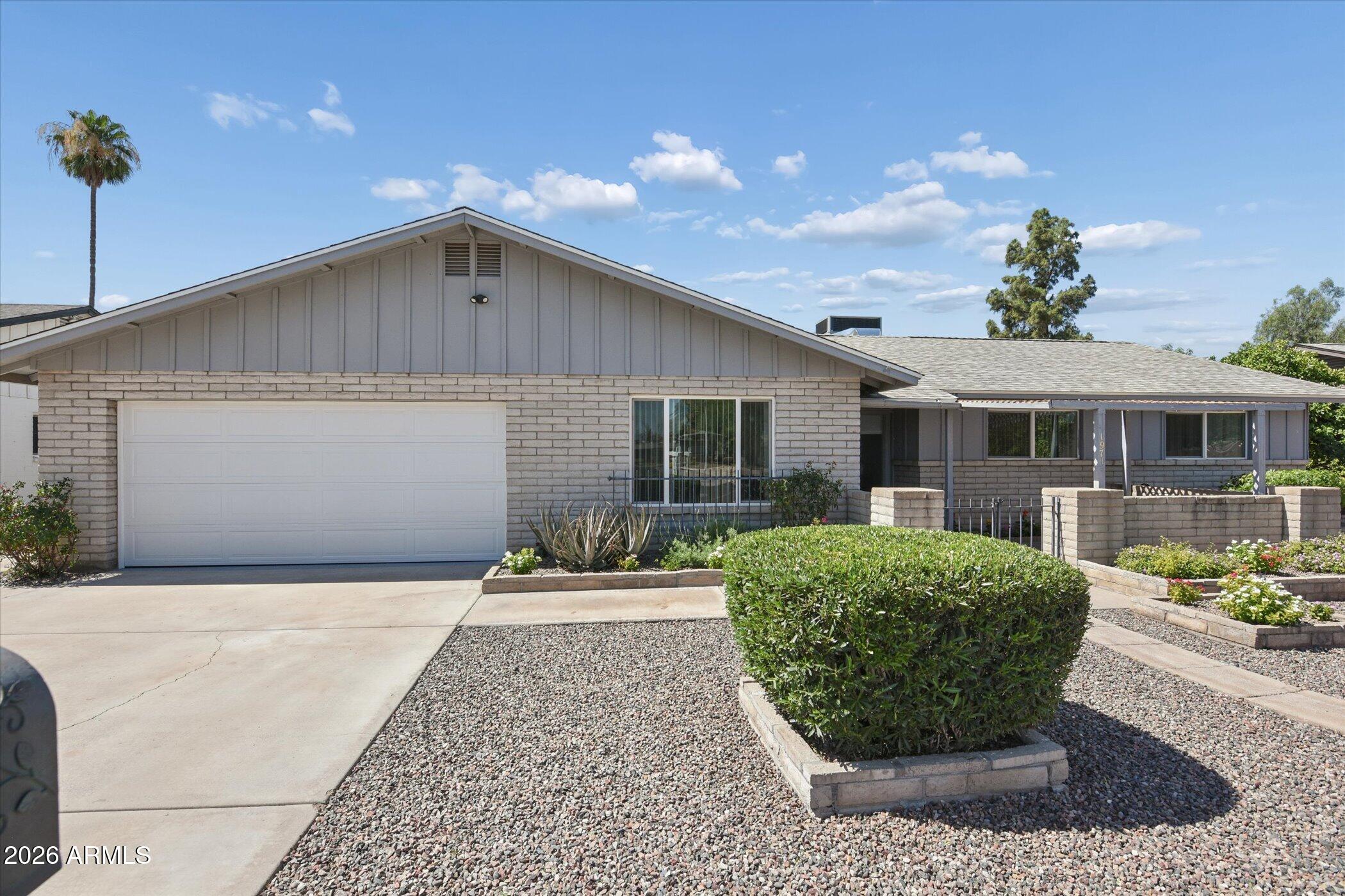 Located in a peaceful pocket of Tempe, this beautifully updated 4-bedroom, 2-bath home offers the perfect blend of modern upgrades, comfort, and convenience. Featuring durable block construction and a high block wall for added backyard privacy, this home has been thoughtfully renovated throughout.

Step inside to find newer paint, upgraded baseboards, Venetian bronze hardware, recessed lighting, and new fan/light fixtures throughout. The popcorn ceilings have been removed, and stylish vinyl plank flooring flows seamlessly through the entire home. The spacious living area is highlighted by a cozy wood-burning fireplace, creating the perfect space to relax or entertain.

The upgraded kitchen features quartz countertops, newer shaker-style cabinetry, stainless steel appliances, an undermount stainless kitchen sink, and modern finishes designed for both style and functionality.

The spacious primary suite includes blackout blinds and private access to the backyard. The remodeled primary bathroom offers double undermount sinks, upgraded mirrors, stainless fixtures, neutral-toned shower tile, and tasteful modern finishes. The secondary bathroom has also been beautifully updated with double undermount sinks, hard surface counters, upgraded mirrors, a new vanity, new toilet, and a tub/shower combination.

Enjoy Arizona living in the backyard oasis featuring a diving pebble-tech swimming pool, covered patio, low-maintenance desert landscaping, and a extra storage shed. Additional upgrades include vinyl-frame dual-pane windows throughout, a new roof, new 4-ton Trane air conditioning unit, security closet, utility sink in the garage, electric garage door opener, new garage door, and garage side door.

Ideally located minutes from top-rated schools, shopping, dining, and major freeways including the 101 and US-60, with easy access to ASU, Downtown Tempe, and Sky Harbor Airport--this home truly puts everything you need right at your doorstep.