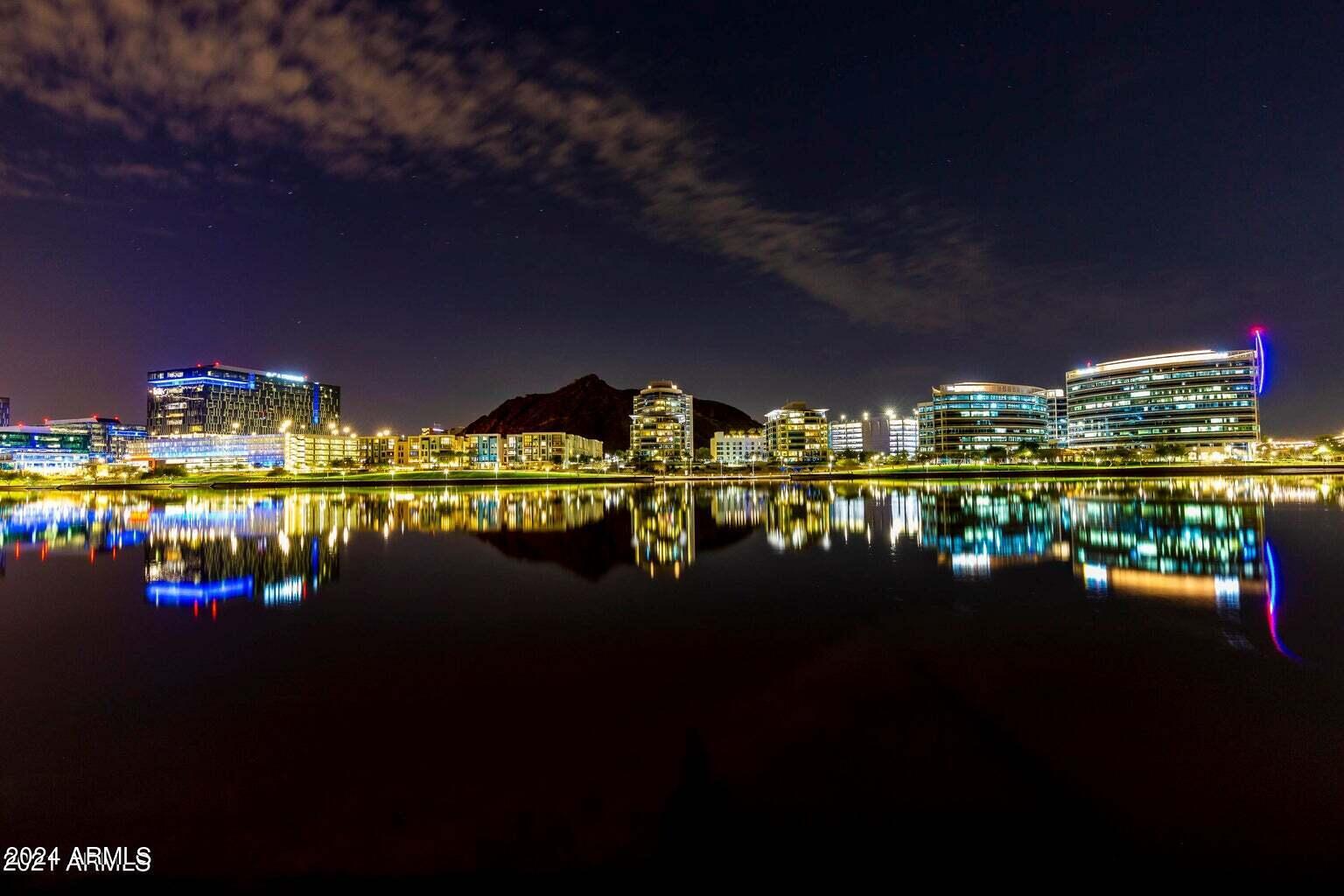 Soar where the eagles fly--atop Tempe Town Lake's most exclusive residence, Bridgeview Condominiums.  Spacious 12th-floor penthouse redefines Arizona luxury with 5,186 sq ft of sophisticated design and breathtaking lake, mountain, and skyline views. Three ensuite retreats, a chef's kitchen with Sub-Zero, Wolf & Miele appliances, and expansive private terraces create the ultimate indoor-outdoor lifestyle. Every detail reflects refined craftsmanship, privacy, and prestige unmatched anywhere in the Valley--even Scottsdale. Enjoy a private elevator, spa, and the some of the largest patios in the building ideal for relaxing or entertaining under the stars. Built with premium glass,  steel, and Triple-Pane windows for quiet comfort. Includes three gated parking spaces Enjoy a private elevator, spa, and the some of the largest patios in the buildingideal for relaxing or entertaining under the stars. Built with premium glass, steel, and Triple-Pane windows for quiet comfort. Includes three gated parking spaces and climate-controlled storage. Bridgeview residents enjoy a heated pool, spa, gym, sauna, media lounge, and BBQs + 24 Hr. Desk Service. Steps from Mill Ave, ASU Gammage, and Tempe Center for the ArtsEIGHT New Restaurants...offering the best of luxury urban living in Arizona.