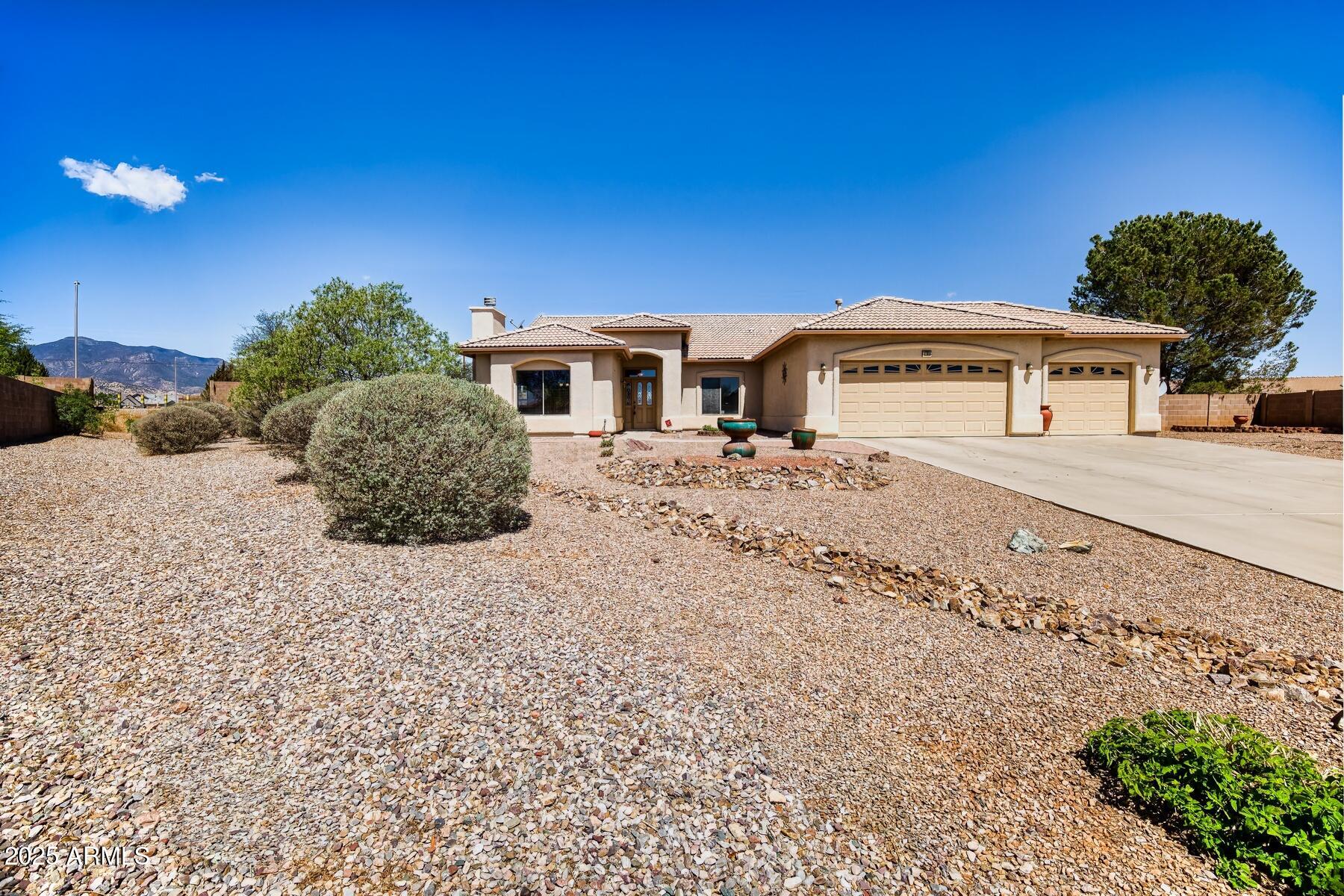 This charming 3-bedroom, 2-bathroom home offers the perfect blend of comfort and luxury. With a spacious 3-car garage, there's plenty of room for your vehicles and extra storage. A versatile den provides endless possibilities—whether you need a 4th bedroom, a private office, or a hobby room, the choice is yours. Surround speakers in living room and family room. Natural light throughout. This home is a true gem in a prestigious subdivision.