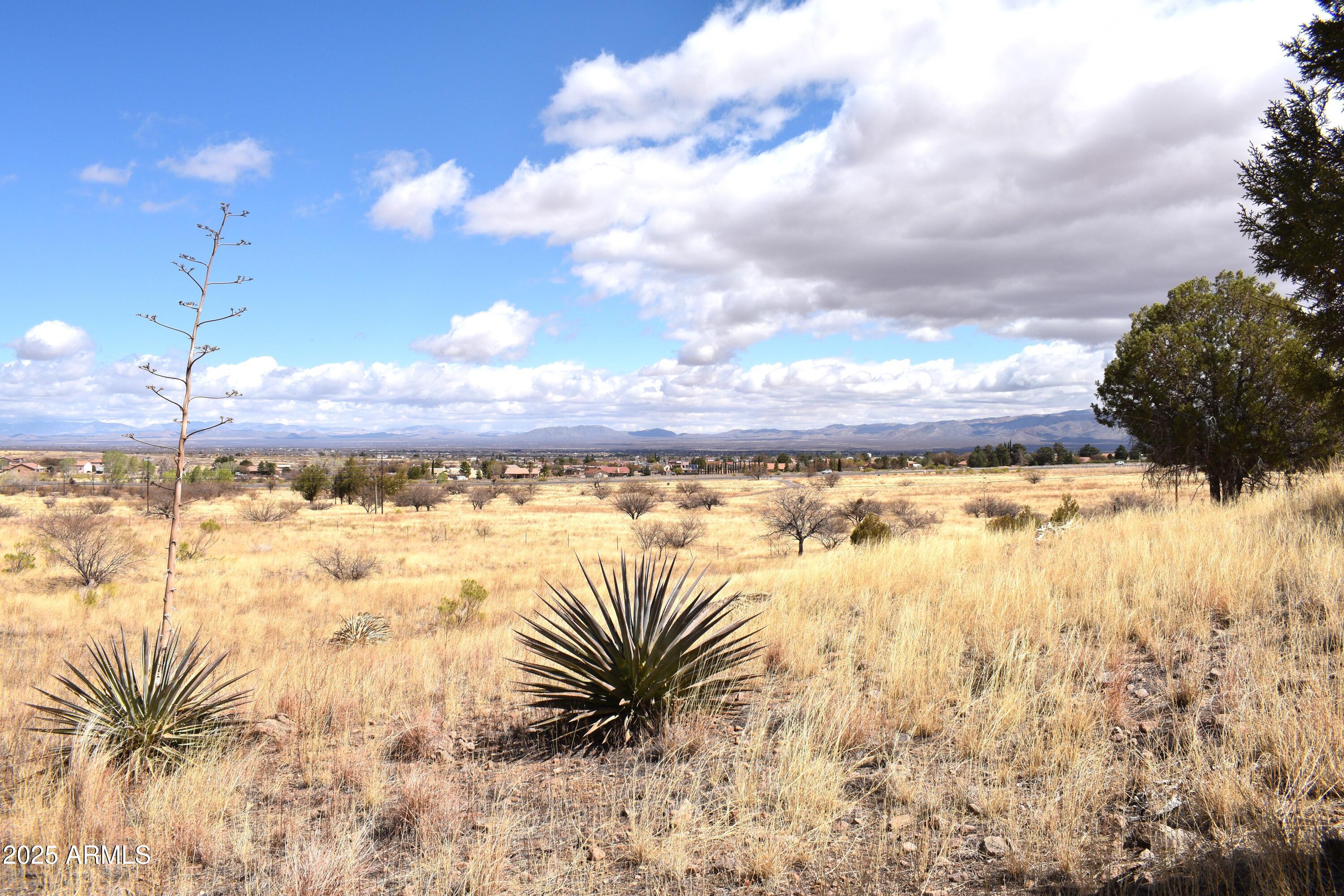 Vacant land with panoramic mountain and valley views! Located on the hillside of the Huachuca Mountains. High desert parcel with picturesque landscape. Serene location for outdoor enthusiasts to enjoy, while still close to local conveniences. Property borders BML to the south.  Power and water company at close proximity.  Located in Hereford, short commute to Sierra Vista or Bisbee.