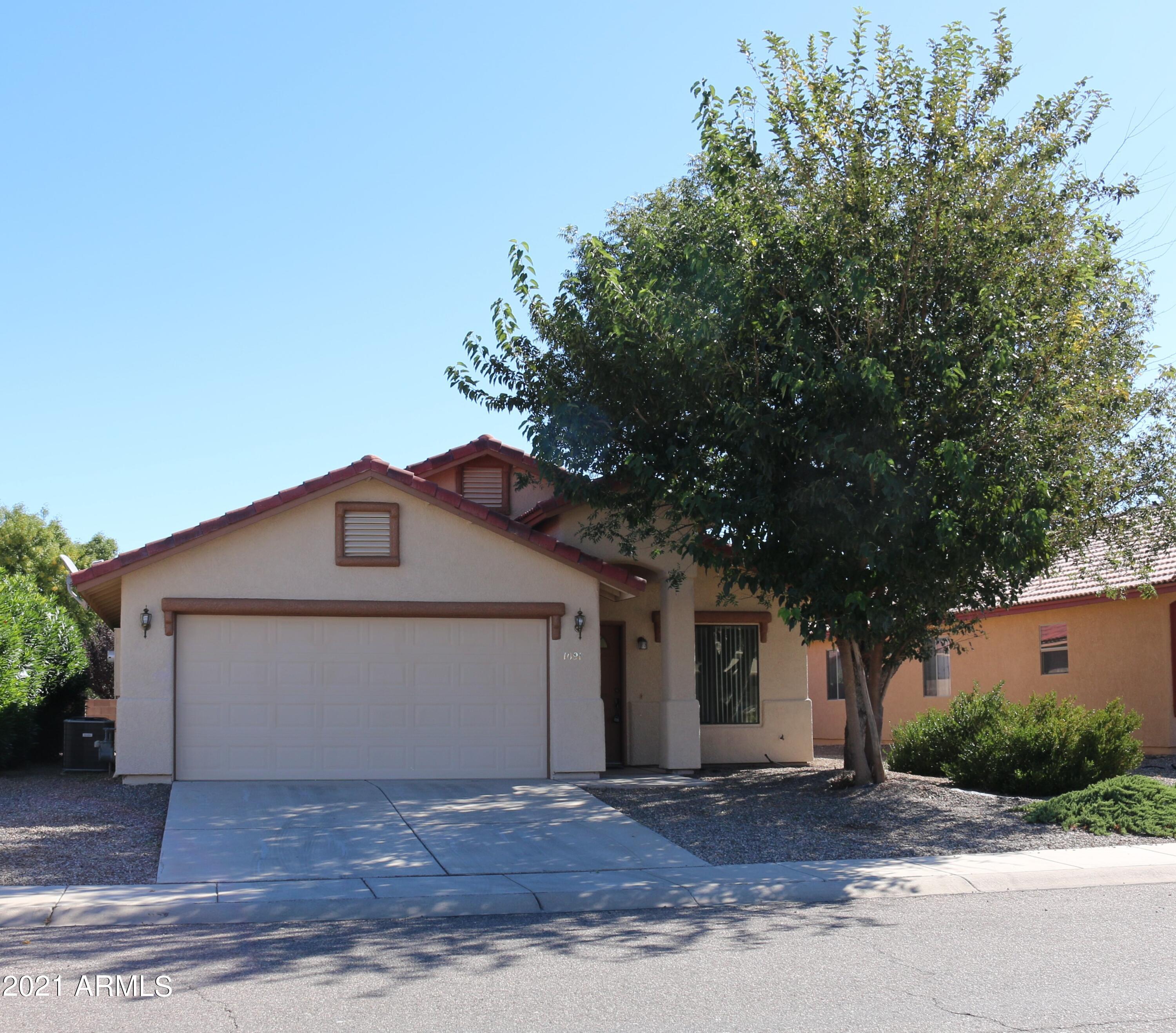 This CUTE  3 Bedroom 2 Bath home located in HIGHLY DESIRABLE subdivision of Chaparral Village North. NO HOA's!  The EXTERIOR of the home has been recently PAINTED.  The home features spacious great room with vaulted ceiling and dining area.  Large eat-in kitchen.  Spacious Master Suite with large walk-in closet. TILE in all the RIGHT PLACES!  Very low maintenance yards.  This home has been WELL MAINTAINED!  Great location, near shopping, restaurants, Canyon Vista Medical Center & in the Pueblo Del Sol Elementary school district.  Just a short drive to Fort Huachuca. Sellers are Licensed Realtors in the State of Arizona.