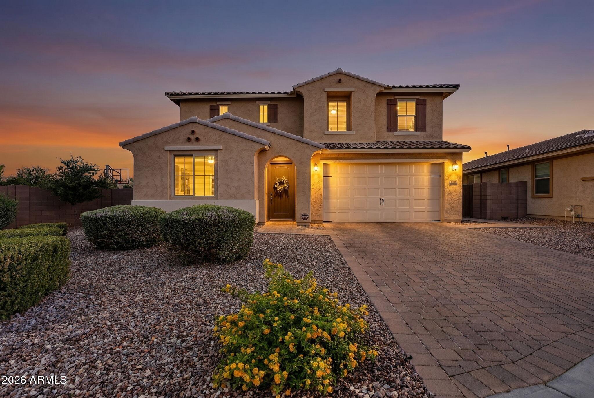 Some homes simply have space. This one has a feeling the moment you walk through the door.

Welcome to the Turquoise plan in Adora Trails featuring 5 bedrooms, a dedicated den, oversized loft, and 3.5 baths with a layout that gives everyone room to spread out while still feeling connected.

The kitchen truly feels like the center of the home with granite countertops, a gas cooktop, and an open design that flows naturally into the main living spaces. Wood look tile runs throughout the home, giving it a warm and clean modern feel that is both stylish and durable.

Step outside and you'll find the kind of backyard people move to Arizona for. A sparkling pool, outdoor BBQ area, and basketball hoop create the perfect setup for relaxing evenings, entertaining friends, and enjoying weekends home.

Living in Adora Trails also means enjoying some of Gilbert's best community amenities including scenic walking trails, parks, a resort style pool, clubhouse, fitness center, and a school conveniently located right within the neighborhood.

This is more than just a beautiful house. It is a home built for everyday living and the memories that come with it.