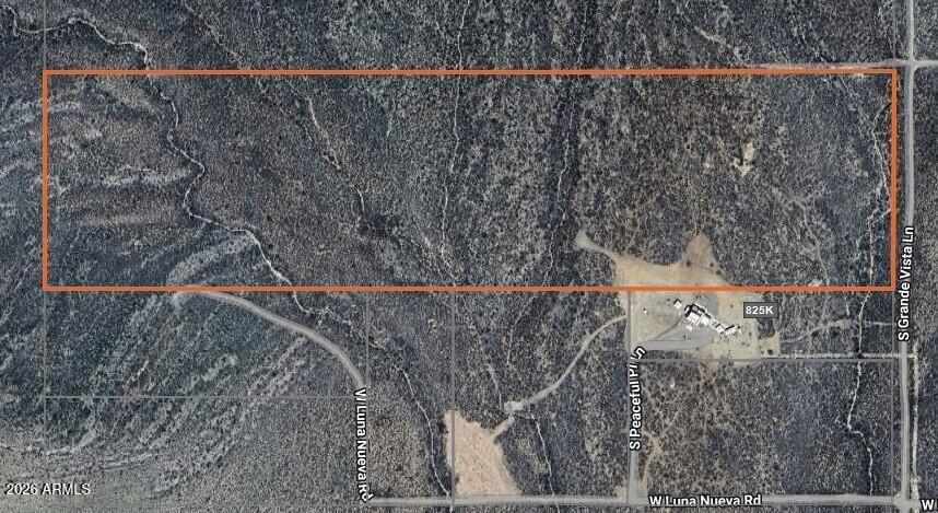 Fabulous view property with great texture. Other lots available, up to 56 acres and all could be purchased with the house on 4 acres to the south (separately listed). Properties have a wildlife laden mountain backdrop with an 80 mile view to the south.  Included is a well share. Wells in this area typically run 500-800' deep, so  having water is ta HUGE value added.  Buyer should determine cost of running water line and power line. Coded access gate keeps traffic to a minimum.