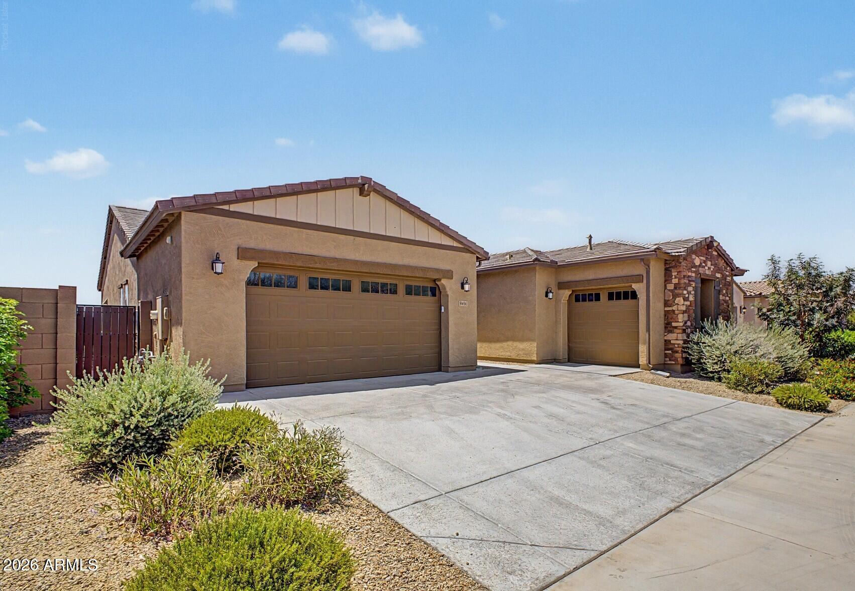 Discover the perfect blend of luxury, functionality & flexibility in this highly desirable Lennar Next Gen Evolution floor plan. Situated on a premium cul-de-sac lot w/ stunning mountain views, greenbelts, walking path & large community park just across the street, this beautifully upgraded home offers over 3,000 square feet of thoughtfully designed living space. At the center of the home, the upgraded gourmet kitchen is sure to impress w/ an oversized island, premium stainless steel appliances, a 6 burner + griddle gas cooktop w/ vent hood, wine refrigerator, abundant cabinetry & a walk-in pantry. The open-concept design flows seamlessly into the expansive great room, creating an ideal setting for everyday living and entertaining. The spacious primary retreat offers a spa-inspired bathroom complete w/ separate vanities, an oversized tile walk-in shower & a generous walk-in closet. 
Step outside through the expansive sliding glass doors to a beautifully finished backyard designed to embrace Arizona's indoor-outdoor lifestyle. Enjoy breathtaking mountain views from your low maintenance backyard. 
A standout feature of this home is the private Next Gen suite, offering its own separate front door entrance, living room, kitchenette, bedroom, bathroom, laundry area, private backyard, and even it's own garage. This space is perfect for multigenerational living, visiting guests, a private workspace, or potential rental income. So many possibilities!
Located in one of Laveen's most sought-after communities with easy access to Loop 202, downtown Phoenix, shopping, dining, and outdoor recreation, this move-in-ready residence offers a lifestyle that is truly unmatched.