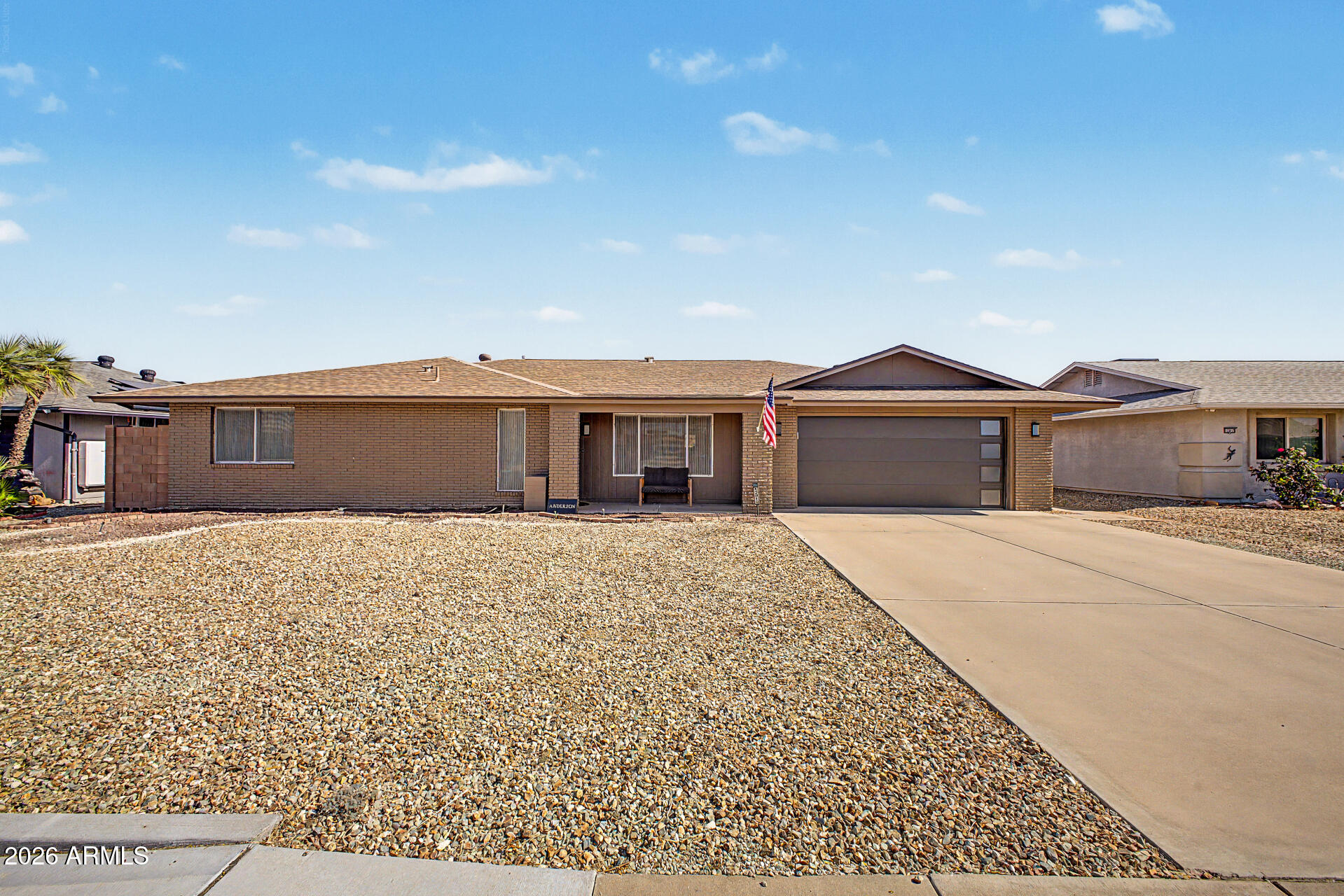 This move-in ready 2-bedroom, 2-bathroom home awaits you in sought-after Sun City West! New roof (2018), new A/C unit (2018), Water Heater (2020). Inside, you'll find thoughtfully designed living areas perfect for entertaining and relaxation, with soft carpeting underfoot, wood-look flooring in all the right places, abundant natural light, and a neutral palette that creates a comfortable ambiance throughout. Whip up your favorite dishes in the well-appointed kitchen, complete with plentiful storage cabinetry, ample counter space, and Newer built-in appliances. Expansive fenced in backyard with a covered patio perfect for weekend grill outs and relaxing evenings. Plenty of room for a pool!