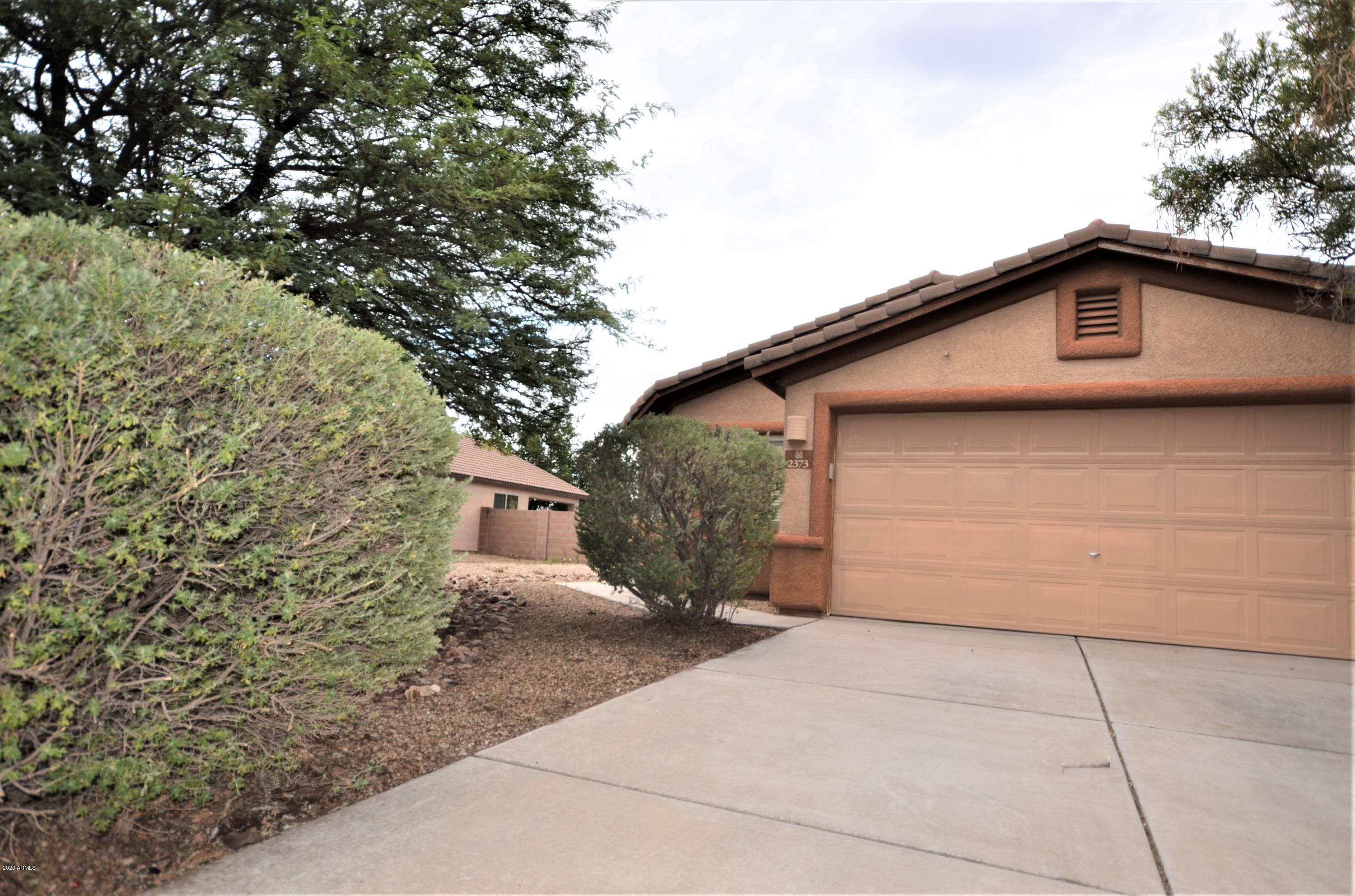 Beautiful 4 bedroom home in the Copper Sky Subdivision!!! This home features an open concept floor plan with great room and dining in the kitchen area.  The 4th bedroom could serve as a den or office and has lovely double doors off the living area.  Central A/C and 2 car garage.  Washer and dryer included.  The home is close to  shopping and Ft. Huachuca.  Great neighborhood and lot size.  Don't WAIT!  Call TODAY!