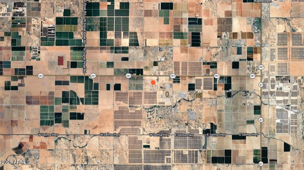 COM @ THE W/4 COR OF SEC 25 6S-7E TH N-1049.20 TH - Land