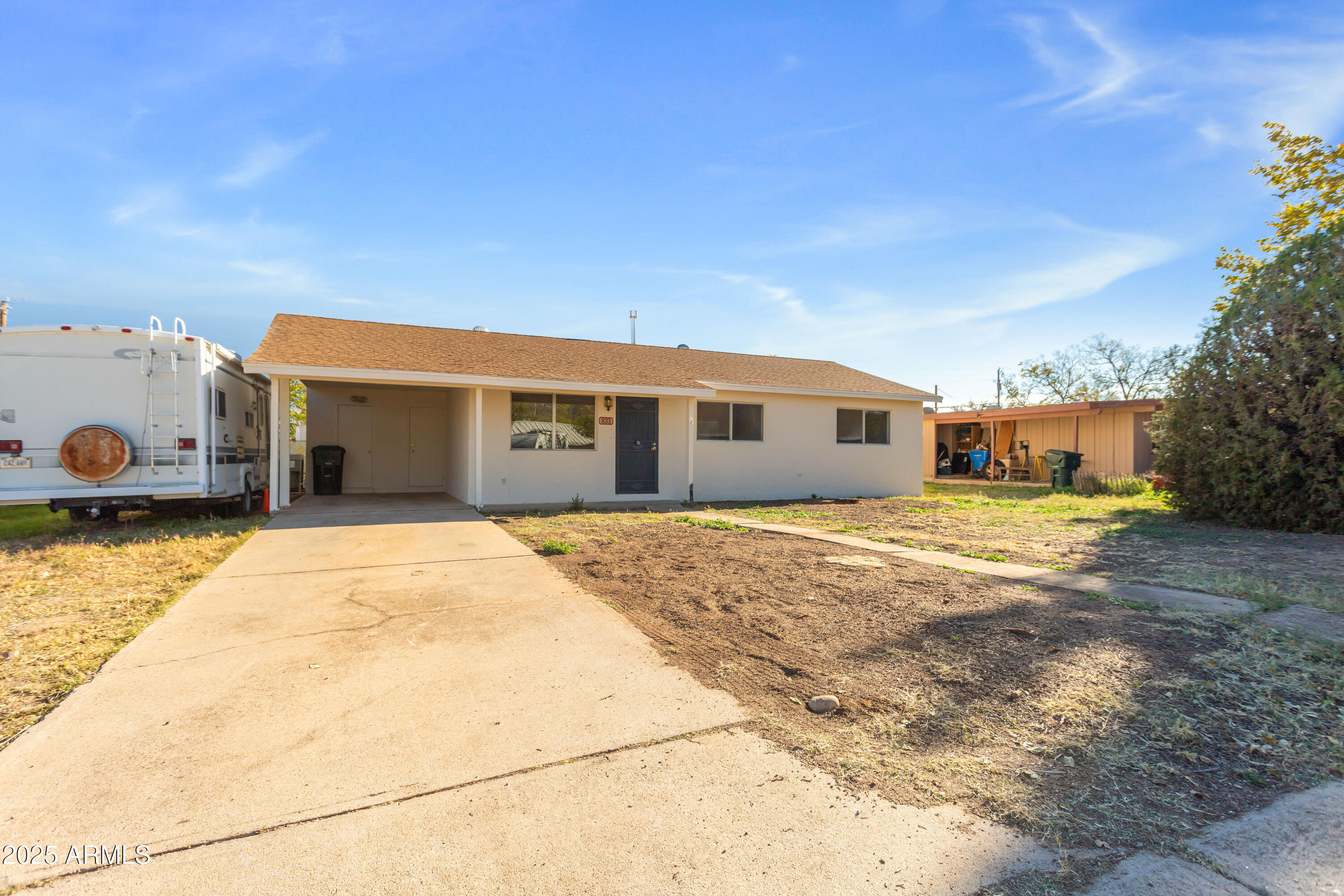 Welcome to 833 Langan Ave — a beautifully maintained home offering comfort, space, and convenience in the heart of the city. This property combines modern living with functionality, making it perfect for families, hobbyists, or anyone seeking a well-equipped home near everything Fort Huachuca and the surrounding amenities have to offer.
Property Highlights:

3 Spacious Bedrooms & 2 Full Baths — Thoughtfully designed layout providing both privacy and openness for everyday living.
Prime Central Location — Situated in the middle of the city, just minutes from Fort Huachuca, shopping, dining, and schools.
RV Parking — Ample space for your recreational vehicle or additional parking needs.
Large Kitchen — Perfect for entertaining, featuring generous counter space and storage. Expansive Bonus Room  Ideal for a home office, game room, or additional living area.
Secure Workshop & Storage Unit  Fully accessible and designed for projects, tools, or extra storage.
Fully Fenced Backyard  Spacious and private, with a gas stub-out for your grill, ready for outdoor gatherings and relaxation.
This property offers a rare combination of location, functionality, and space  ready for you to move in and make it your own.

Note: Sellers are licensed real estate agents in the State of Arizona.