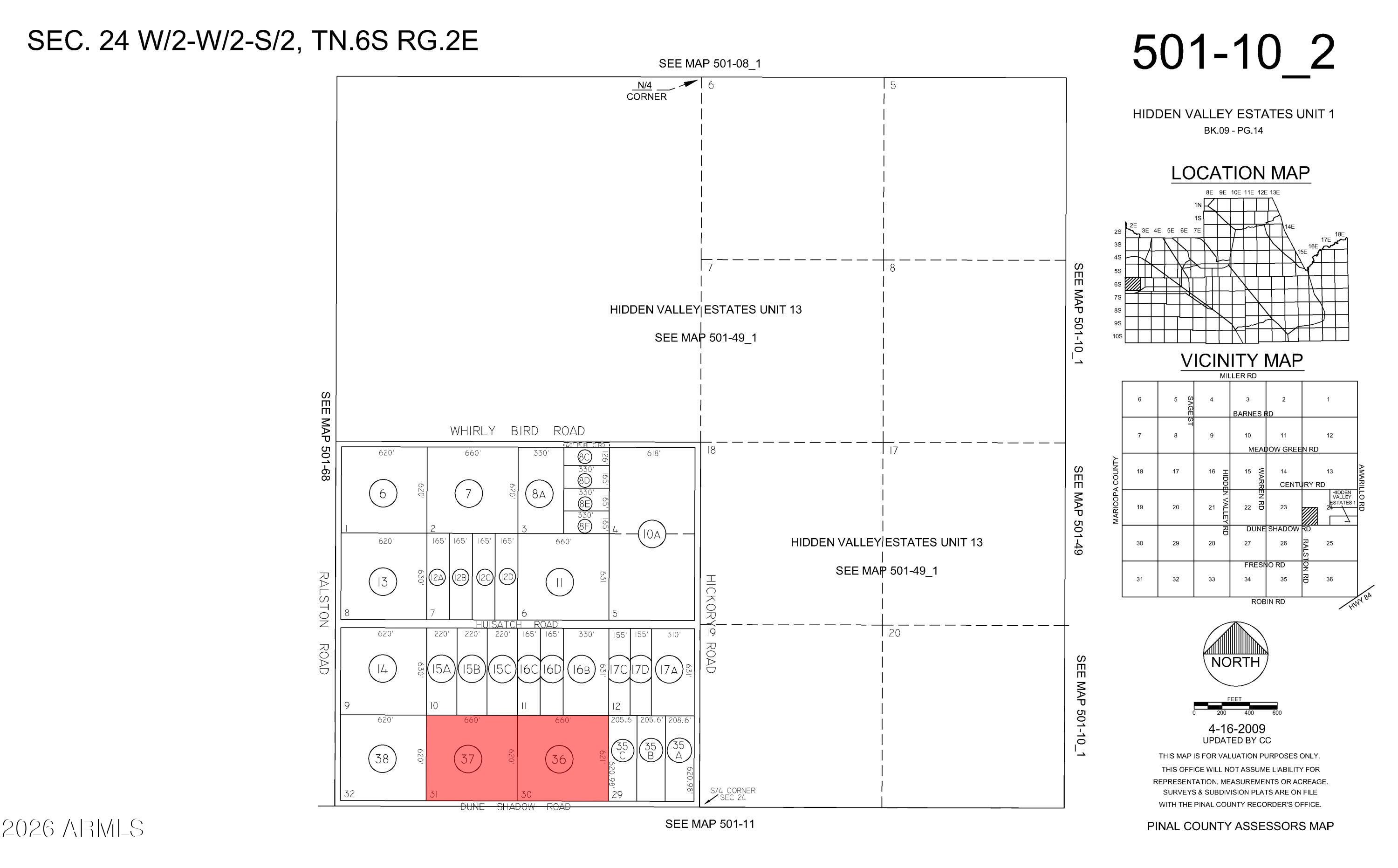 HIDDEN VALLEY ESTATES UNIT NO 1 - Land