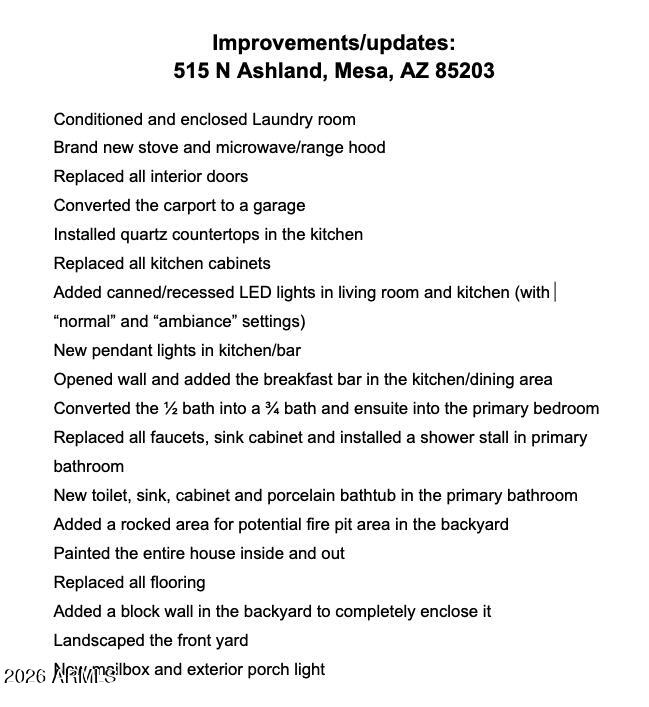 JOE ANN PLACE - Residential
