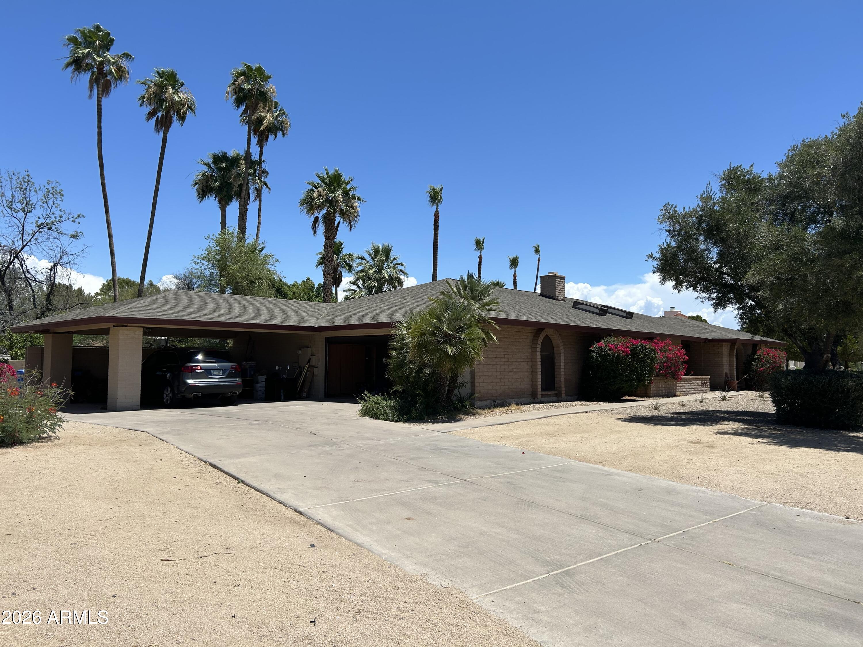 EXCEPTIONAL OPPORTUNITY in the ''magic: 85254 zip code! A move-in ready 2,920 sq. ft. home with 5 bdrms & 3 baths on an almost half acre lot! No HOA! This property is ideal for someone who recognizes its inherent value & long term potential whether a homeowner looking to create a personalized space or an investor seeking a significant value added opportunity in a desirable well located community within the Scottsdale School District. Home values in the immediate area demonstrate tremendous upside potential. Spacious split floor plan home, on a large lot, offers size, privacy & accessibility to endless nearby amenities. The expansive backyard w/diving pool, huge covered patio & additional slab patio offers generous space to customize & entertain. New Roof in 2026, A/Cs New in 2018 & 2020... A/Cs have been recently inspected & serviced. Kitchen, Baths & Laundry Room updated in 2019. Minutes from the new PV Redevelopment, Kierland, Scottsdale Quarter, abundant shopping & dining, golf courses & the 51 Freeway. PLEASE SEE "FEATURES & IMPROVEMENTS, POSTED IN THE DOCUMENTS TAB!