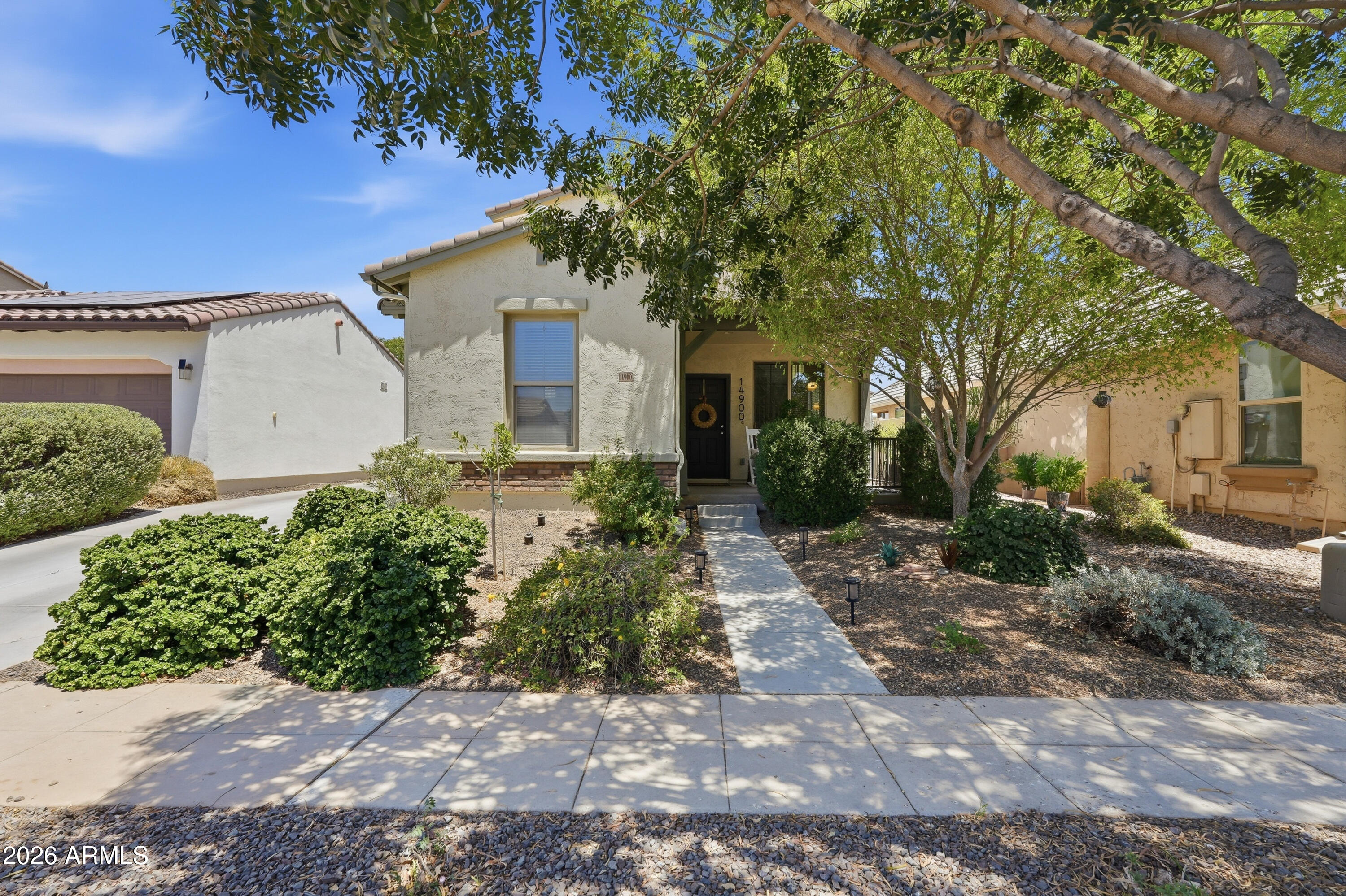 Welcome to this beautifully maintained, move-in-ready home in the heart of Marley Park, one of Surprise's most charming and sought-after master-planned communities. This 2-story residence offers 4 bedrooms, 2.5 bathrooms, and 1,988 sq. ft. of bright, inviting living space designed for comfort and everyday ease.
The coveted main-floor primary suite provides convenience and privacy, while the open layout is filled with natural light that enhances the home's warm, welcoming feel. Upstairs, three additional bedrooms create the perfect separation of space for family, guests, or a dedicated office setup.
Outside, the extended driveway and 2-car garage, cont.... Outside, the extended driveway and 2-car garage offer plenty of parking and storage. The backyard is a true retreat--tropical, private, and designed for relaxation--complete with an above-ground pool ideal for cooling off on warm Arizona days.
Located within Marley Park's tree-lined streets and vibrant community atmosphere, this home delivers the lifestyle buyers love: parks, pools, events, and a neighborhood that feels like home the moment you arrive.
A rare find in a highly desirable community--beautifully cared for, thoughtfully designed, and ready for its next chapter.