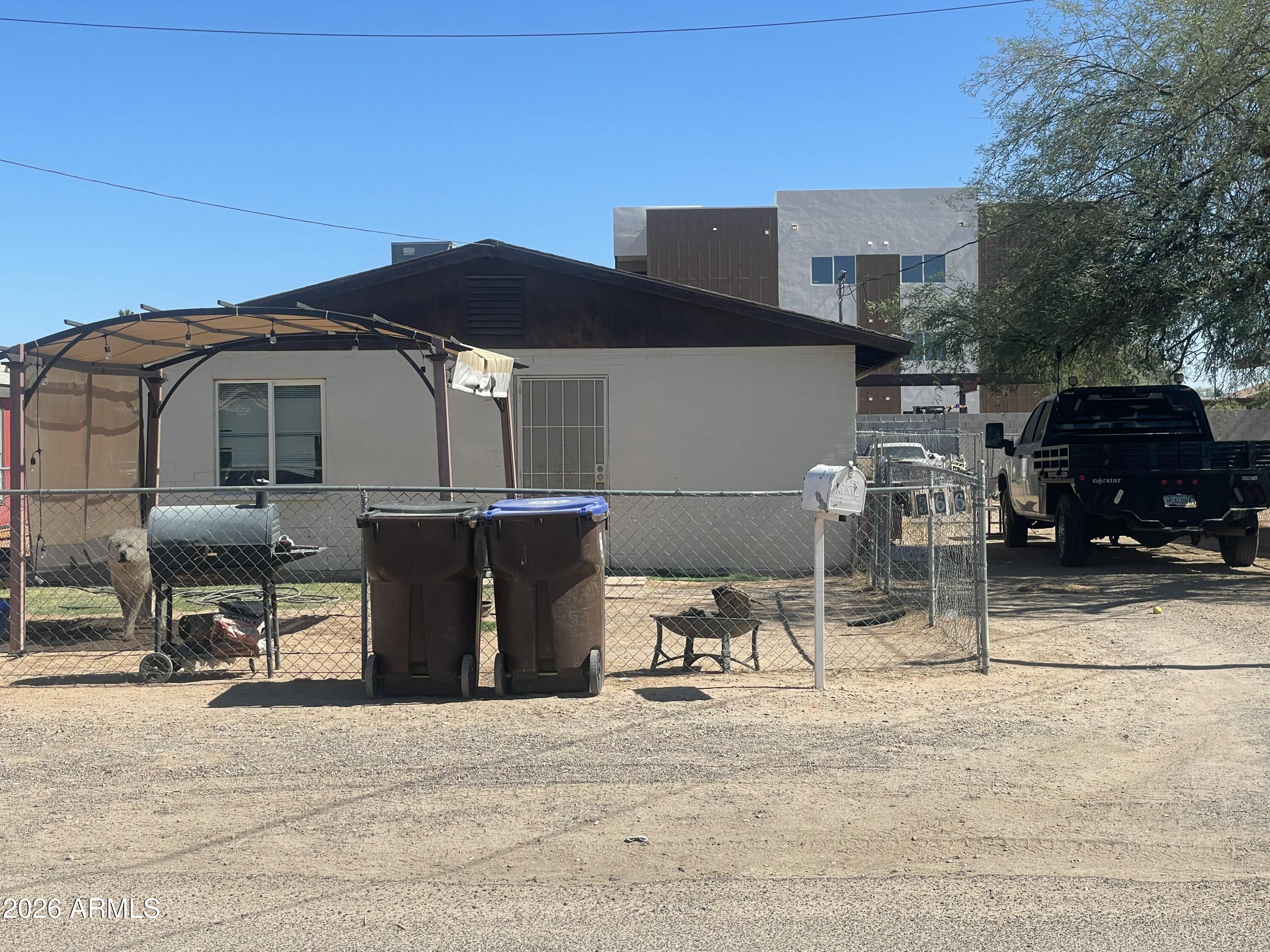 Charming 3 bedroom, 1 bath block home located in the heart of Coolidge.  Wheather you are looking for an affordable home or an investment opportunity, this property has potential. Currently tenant occupied, please do not disturb tenant.  Located on a large fenced lot, ready for your personal touches. and No HOA.