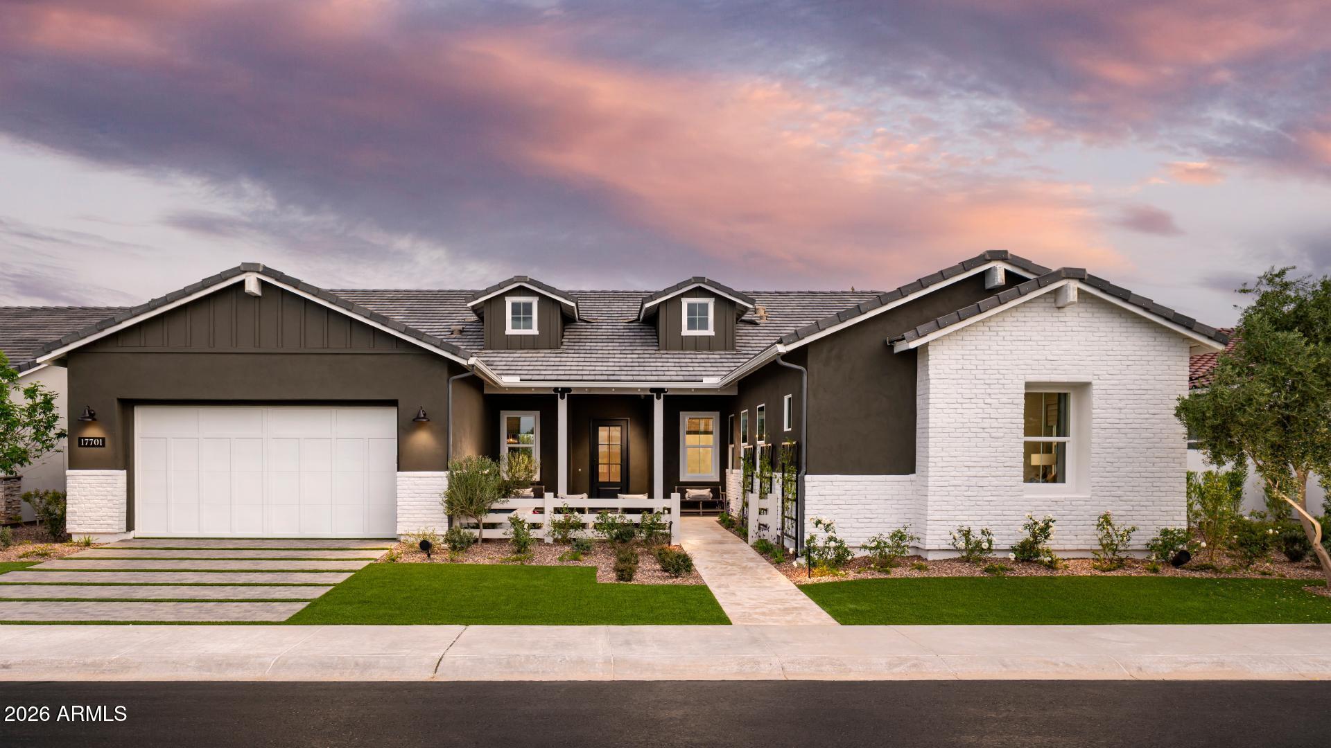 This beautifully furnished and professionally decorated model home is now available for purchase, offering an exceptional leaseback opportunity. Enjoy immediate rental income while the builder continues to showcase this stunning residence. Located within a beautifully landscaped, guard-gated master-planned community designed for all ages, this home provides access to an active, resort-inspired lifestyle. Residents enjoy an impressive collection of amenities, including a championship golf course, a vibrant clubhouse with year-round social activities, sparkling resort-style pools, pickleball courts, a full-service spa, and outstanding on-site dining featuring exceptional restaurants and bars. Combining luxury living with investment potential, this is a rare opportunity to own a showcase home