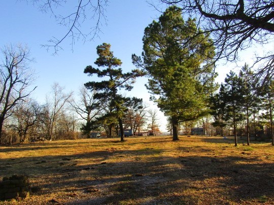 Rural 5.0 Acres ready for your future home! Septic, Electric and Rural Water already there.   A few out buildings, an underground Celler, along with the original home's slab are on the property.   Land is fairly flat with 2 open areas, drops off towards the south and east property lines.  Tree lines along the boundary lines.   Pre-approval letter or verification of funds letter required with all offers. Earnest money of at least $1,500 required.... Tract 2 on old recorded survey located in photos