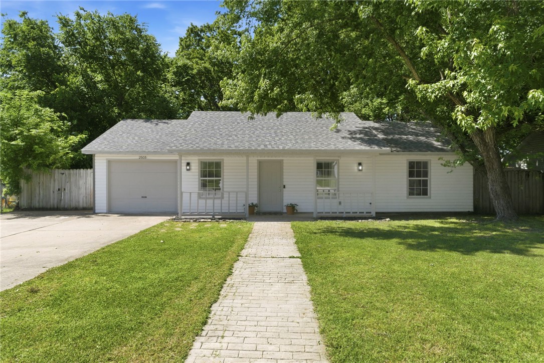 Tucked right in the middle of everything, this 3 bed, 2 bath home offers convenience, charm, and space—inside and out. Just a short walk to City Park and paved bike trails, and only minutes from restaurants, shopping, downtown Johnson, Joyce Blvd, and I-49 access, the location truly doesn’t get better than this.
Inside, you’ll find fresh updates including new LVP flooring throughout, updated light fixtures and hardware, newer countertop/backsplash and freshly painted walls/cabinets, giving the home a clean, modern feel. The sunroom adds a bright, flexible space perfect for relaxing, working, or entertaining, while generous storage throughout keeps everything organized.
Out back is where this home really shines—featuring a large yard with mature trees, a spacious shed, generously sized covered patio, chicken coop, and fenced garden beds ready for your next hobby or homestead dreams.
If you’ve been looking for something affordable, updated, and close to it all—this is it.