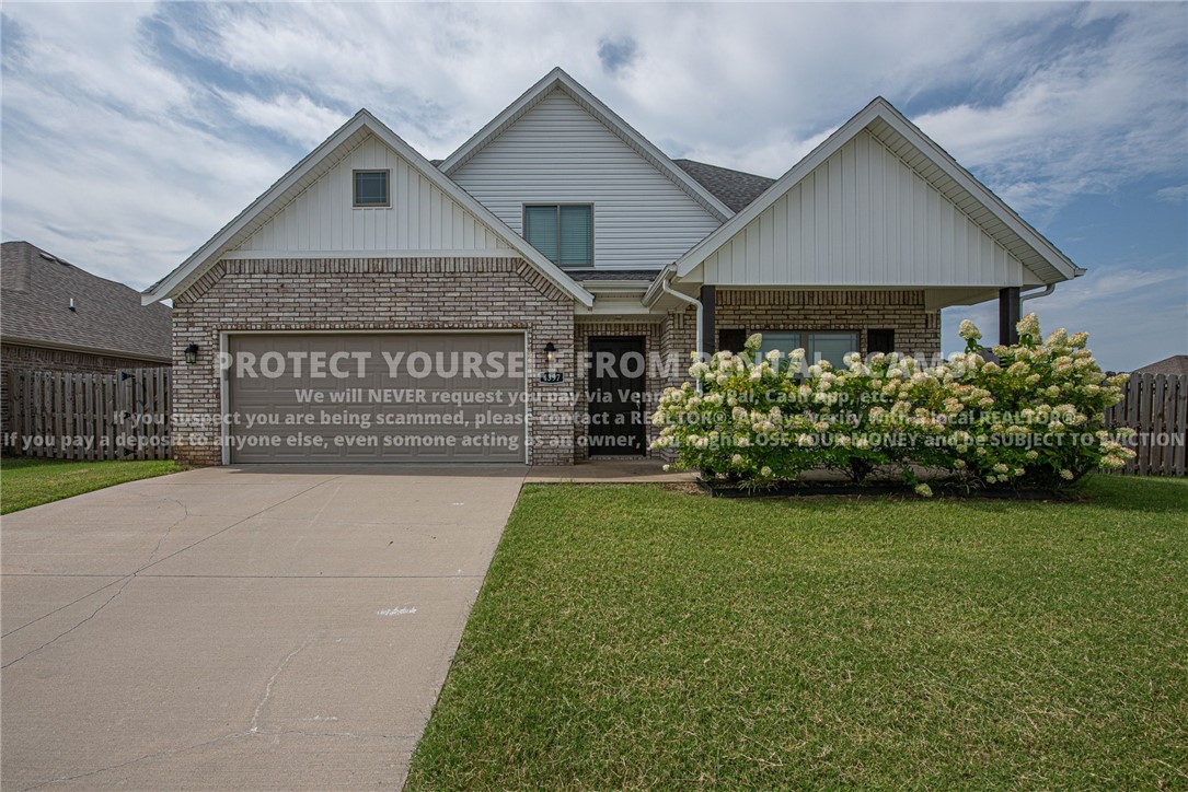 COMING SOON! Available approx. 8/21/26! Check out this gorgeous 3 bedroom 2 1/2 bathroom home located near parks, schools, fire station, trails, eateries, and a short drive to the University of Arkansas! This home features a flex space with ceramic tile, ceiling fan, and crown molding. Check out the concept kitchen with granite countertops, ample cabinetry, stainless steel appliances, and section for eat in dining! Flow into the living room with tall ceiling & gas log fire place! Don't miss the primary bedroom with feat: walk in closet & private ensuite! Relax & relish in the fenced in backyard! *Available date may change. Property is tenant occupied - do not disturb the tenant. **Tenant is responsible for all utilities and lawn care/maintenance. *No cats. Dogs negotiable