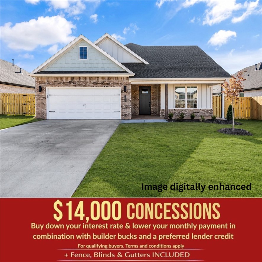 Beautiful New Construction in Yorktown. The Stork floor plan, offers 2,009 sq. ft. of thoughtfully designed living space.Step inside the open-concept living, dining, and kitchen area, the professional-style gas cooktop with an exterior-vented hood provides superior performance for the home chef, while the stylish finishes throughout create a warm and inviting atmosphere. The primary suite connects directly to the utility room for ultimate convenience. This home also features 2.5 baths, a two-car garage, and both a covered front porch and back patio. Enjoy outdoor comfort and entertainment with the pre-wired fan and TV hookup on the back patio and a privacy-fenced backyard for added seclusion. For a limited time, lower your interest rate with up to $14,000 in builder bucks and preferred lender incentives! Plus, fence, blinds, and gutters are all included.