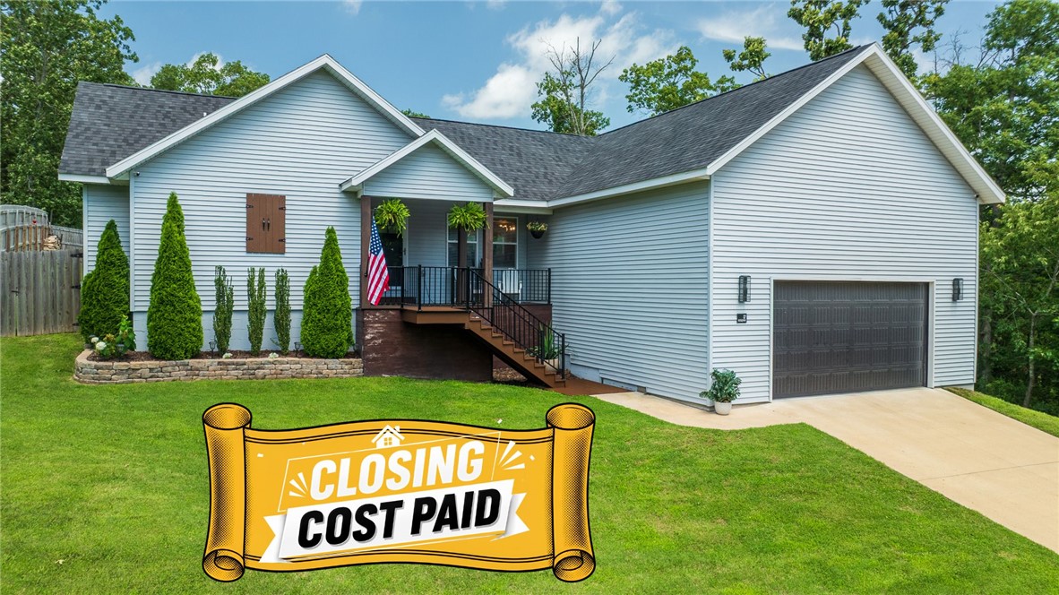 You don’t want to miss this-CLOSING COST PAID! Step into your private oasis with this beautiful 2-bedroom plus bonus room with closet home, perfectly situated in a highly desirable Bella Vista location close to everything the community has to offer. Built in 2022 this home is on a PRIVATE, well maintained lot with large fenced in backyard, covered back porch and an oversized garage with plenty of storage. Designed with a seamless open floor plan, plenty of natural light, high ceilings, electric fireplace and hardwood laminate floors. The master bath features a walk-in custom tile shower, soaker tub, heated floors and a walk-in closet. The home is prewired for a security system. In addition, the .39 lot next to the home will also be available for sale. If you’re looking for a private, beautiful home just minutes from clubhouse amenities including fitness, pickleball, indoor swimming, golf, dog park and lakes—this is the one!
