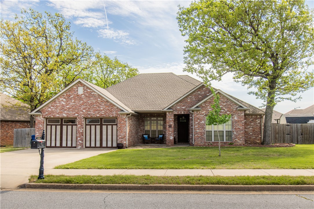 Welcome to your potential new address in the desirable Stonecrest Subdivision of Siloam Springs! This beautifully maintained 4-bedroom, 3-bath home offers 2,248 sqft of living space designed with both style and functionality in mind.
Step inside to an inviting open floor plan featuring hardwood flooring and a cozy fireplace, perfect for gathering with family or relaxing on chilly evenings. The spacious kitchen is a dream, complete with abundant cabinet storage for all your cookware and gadgets. The private primary suite provides a peaceful retreat with a walk-in closet, jetted tub, and separate walk-in shower. Three additional bedrooms are thoughtfully served by two full bathrooms, offering plenty of room for family or guests. Out back, enjoy a large patio ideal for outdoor dining, entertaining, or simply enjoying the fully fenced backyard. A storage shed adds extra convenience, while the 2-car garage includes built-in shelving for even more storage.
This home has so much to offer. Schedule your showing today!