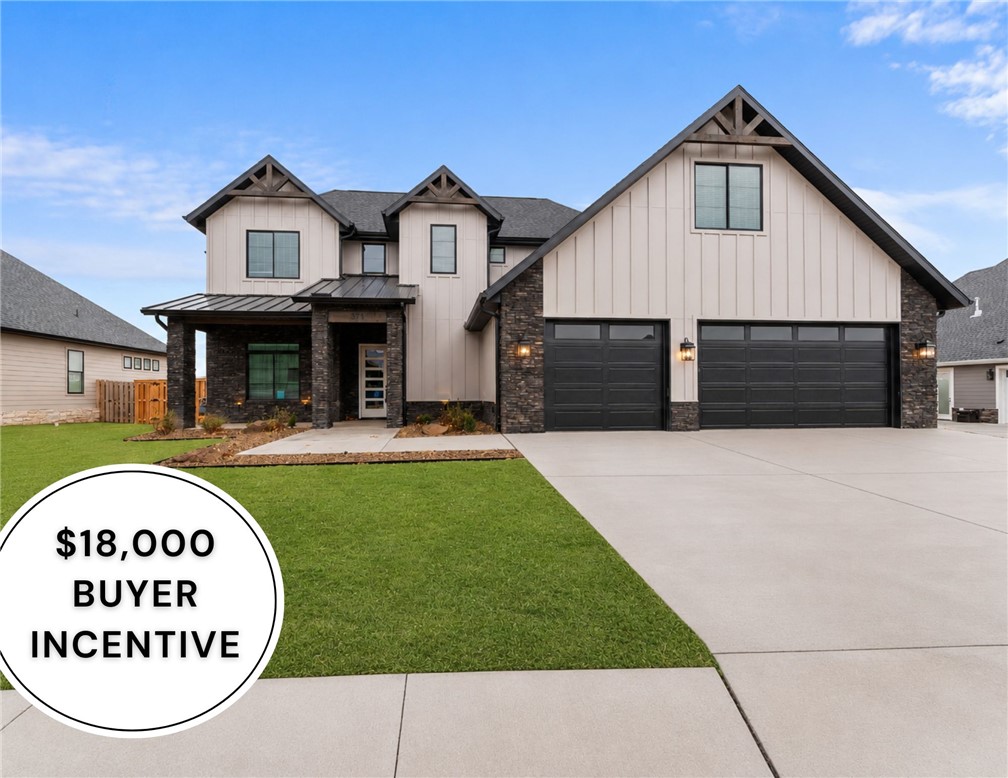 Up to $18,000 BUYER INCENTIVE. Luxury residence, ideally situated in the highly sought-after Big Sky neighborhood. Exceptional high-end finishes that define every room. Main living area is a showcase of design, featuring beautiful wood flooring, crown molding, and striking wood beams. It centers around a sleek, linear tile fireplace that is perfectly complemented by custom built-ins. The kitchen is truly a chef's ultimate dream: it boasts a massive, custom-stained island, ceiling-height cabinetry, top-tier double ovens, gas cooktop complete with a convenient pot filler. All surfaces, including the backsplash, are finished in pristine quartz. The primary suite is a retreat, featuring warm wood flooring, a stylish accent wall, and a spa-like ensuite. Private bath with a deep soaking tub, a large walk-in rain shower, and a generously sized walk-in closet with extra storage. Stylish study with accent wall, bonus room & private, fenced backyard.