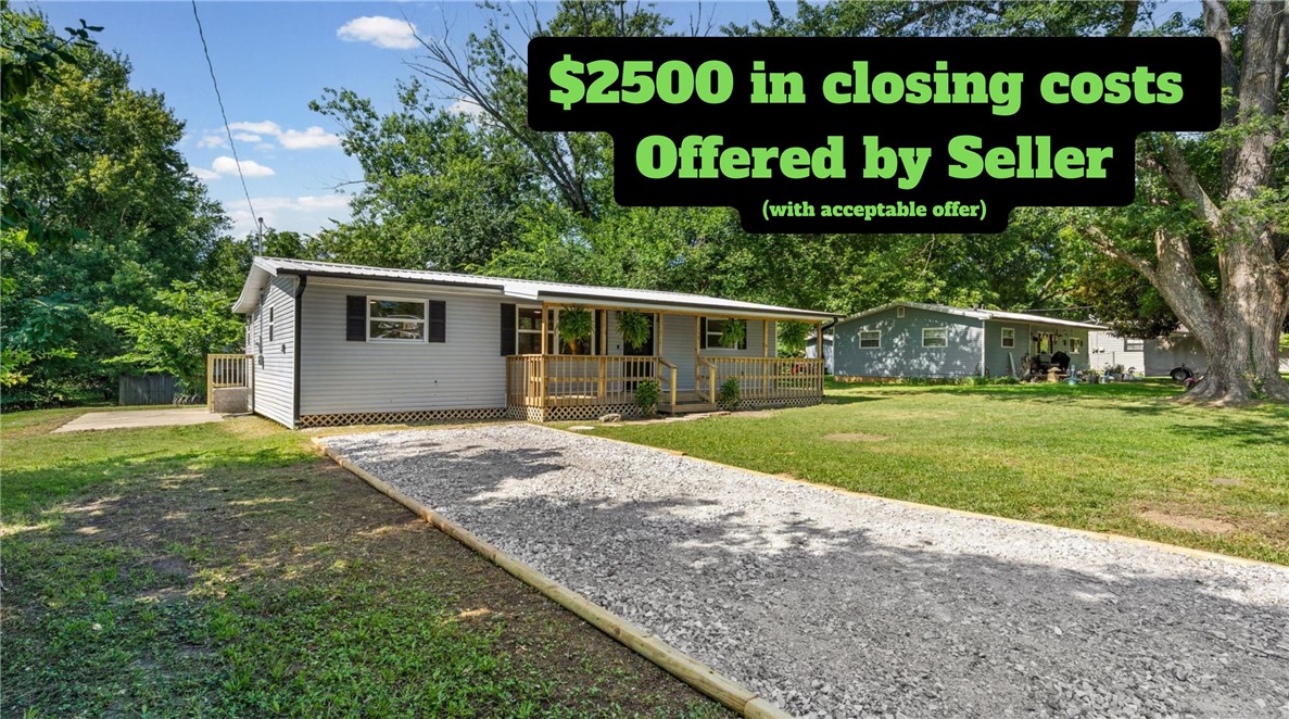 Seller offering $2,500 in closing costs with an accepted offer! Home also has new stainless steel stove and microwave not pictured. 
 Move-in ready and beautifully remodeled, this stunning 3-bedroom, 2-bath home offers the perfect blend of modern updates and comfortable living. Inside, you'll find two spacious living areas, creating a flexible floor plan ideal for entertaining, a game room, home office, or relaxing with family. The updated kitchen and bathrooms, fresh finishes, and thoughtful renovations make this home truly turnkey. Start your mornings on the inviting covered front porch and unwind in the evenings on the back patio or side concrete patio—perfect for grilling and gatherings. The spacious yard, gravel driveway with parking for two vehicles, and fantastic curb appeal complete the package. Conveniently located in Pea Ridge near schools, parks, shopping, and just minutes from Bentonville and Rogers, this home is ready for its next owner. Schedule your private showing today!