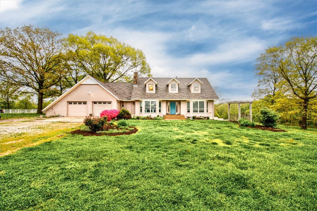 Horse enthusiast look no further!!! This beautiful 37.68 acre property is just what you need. The two story home with unfinished basement has a BRAND NEW roof (4/22) Large kitchen with eat in dining, an additional space that could be used as an office, exercise room, play room, library....you name it. Two rooms with full baths on main level, in addition to the large laundry room, and formal dining space. Windows throughout the home that draw in tons of natural light. Back deck is extra large, great for entertaining and could easily be covered and screened. Backyard is cleared and open, room for a future pool. Horse Barn 5 stalls, feed room, tack room, office, bathroom with washer and dryer hookup. Room to add additional stall inside barn. The amenities and future growth this horse farm has is expansive. Culligan maintained water filtration system. Well pump replaced 2018. HVAC 2017 Refrigerators, washer, and dryer can convey with an acceptable offer. Propane tank is leased.