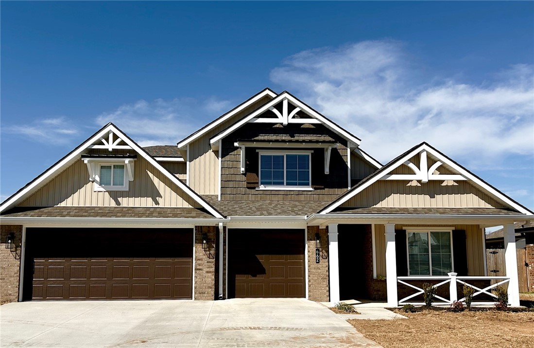 ** Seller is offering $3000 toward Closing Costs**This stunning new construction home offers 2427 sq ft of thoughtfully designed living space, featuring 5 spacious bedrooms- 2 conveniently located on the main floor both w/ full bath ensuites. This set up is perfect for when family visits or a nursery downstairs close to parents bedroom. Upstairs are 3 bedrooms. The open floor plan is ideal for both everyday living & entertaining. The kitchen is beautifully upgraded w/ Milano Quartz countertops & cabinetry w/ soft-close hardware throughout. Upgraded LVP flooring & plush carpet that add both style & comfort. 3 FULL bathrooms! Primary has split vanities & dual head shower, laundry connected to primary closet. Spacious WALK IN attic for storage. If you're hosting family gatherings or cheering on your favorite team the is layout is ideal. Complete w/ a 3 car garage , gas regulator on back porch for grill. This plan sells quickly make appt to see it! Taxes based on new construction