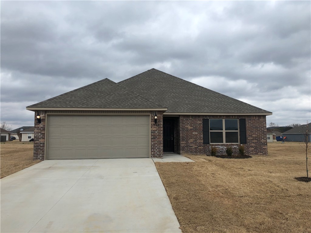 New construction home in Elkins.  Brand new subdivision.  2 HOMES TO CHOOSE FROM!! 3 bedrooms 2 baths, 2 car garages, large family room, great room includes breakfast bar, eat-in kitchen, wood floors, covered back porch with a huge backyard, large master suite and master bath, walk in closets.  Experience brand new living.  Available now!!  Call for more details.