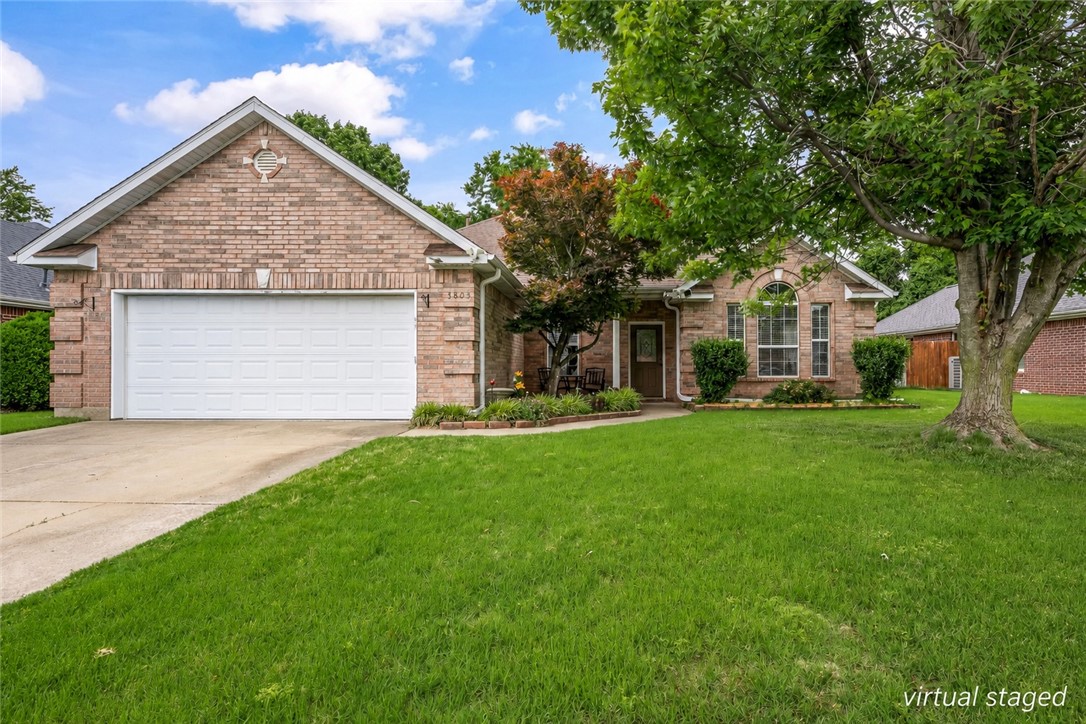 Located just 5 minutes from the new Walmart Home Office, this all-brick Bentonville home offers a prime location and numerous updates throughout. Inside, you'll find updated LVP flooring, a spacious living room with a gas fireplace, and a designated formal dining room ideal for entertaining or everyday use. The kitchen features granite countertops, abundant cabinetry, and a dedicated pantry for excellent storage. The oversized primary suite includes a spacious en suite bath with a whirlpool tub, walk-in shower, dual vanities, and a large walk-in closet. Major improvements include a new roof in 2024, new water heater in 2024, and HVAC replaced in 2022. Conveniently located near shopping, dining, trails, schools, and major employers, this well-maintained home offers an exceptional opportunity in one of Bentonville's most desirable areas.