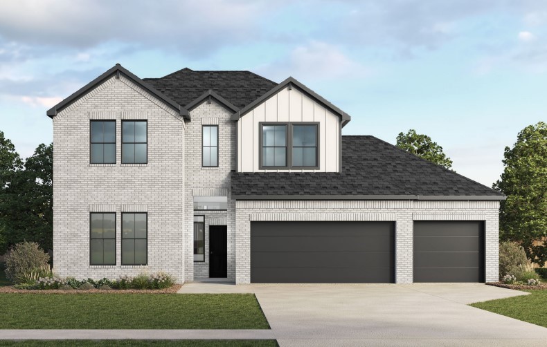 The Seiver plan in Hughmount South, in beautiful Fayetteville, AR! This two-story plan offers 4 bedrooms, 3 full bathrooms, and an upstairs game room! Upon entering, you will find a spacious open kitchen and living area with a beautiful, modern electric fireplace with a poplar mantle! The kitchen features quartz countertops, 42-inch cabinets, tile backsplash, and a gas range! This home will feature LVP throughout the first floor, and carpet on stairs and in all upstairs bedrooms and common areas! Each bedroom and the living room will have a ceiling fan. The primary suite features stunning beams, and a beautiful ensuite with a walk-in shower and freestanding tub! Each home in Hughmount South offers a 3-car garage, 4-sides brick with Hardie® siding per plan, and a covered patio per plan. These homes feature LED lighting throughout, and a high efficiency AC with a programmable Wi-Fi thermostat. Taxes and parcel TBD.