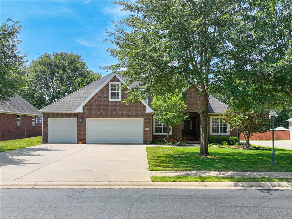 Welcome home to this custom built house in the coveted Saddlebrook Farms gated community! This well-maintained home offers a spacious layout with plenty of natural light, an updated kitchen, 2 cozy living areas, a large home office, & a bonus room. Inside you’ll find the perfect kitchen for entertaining, complete with a large granite island, eat-in area, abundant cabinetry, double ovens, & even a separate formal dining area. Other notable features are the 3-car garage, tornado shelter, real wood flooring, new carpet within the last 6 months, new gutter downspout system with leaf guard in 2022, new central vac system in 2022, & custom built-ins. Enjoy the convenience of the private backyard, ideal for outdoor gatherings or quiet evenings. The backyard boasts mature trees & space to add a pool, expand the patio area, etc. Location comes as a plus on this incredible home as it is centrally located near local amenities. Who’s ready to own their dream home? Seller offering $5,000 in rate buy down or concessions!