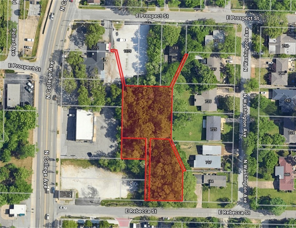 Location, Location, Location! Incredible opportunity with three lots perfectly positioned on the edge of Fayetteville’s historic district. This prime 0.733-acre property offers great development potential with a wide variety of possible uses and is zoned Urban Thoroughfare (see attachment for zoning uses, including commercial and mixed-use development). The property fronts Rebecca Street, with its north boundary situated just behind Sassy’s restaurant. Enjoy all that Fayetteville has to offer in this convenient location—just minutes from the Fayetteville Square, restaurants, shops, and the University of Arkansas. This property has never been on the market and is agent owned. Plat drawing from Washington County records is included in the attachments.