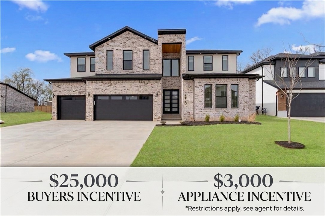 $25,000 Buyer Incentive and $3,000 towards appliances. Discover the pinnacle of sophisticated living in this masterpiece, where grand proportions meet bespoke finishes. The breathtaking great room flooded in light commands attention with soaring two-story ceilings, a sleek linear fireplace, and premium LVP flooring that flows seamlessly throughout the main level. Culinary enthusiasts will marvel at the gourmet kitchen, adorned with quartz counters,Cafe appliances, soft close custom cabinets to the ceiling, 5 burner gas range, convection microwave, and butler’s pantry. Designed for ultimate privacy, each bedroom is a curated sanctuary featuring its own en-suite bath. The primary retreat features modern accent wall, beautiful lighting and an opulent spa experience with a soaking tub, walk in tile shower, and direct laundry access from the walk in closet. From the executive study with its designer chandelier and built ins to the elevated loft and bonus room with elegant dry bars.