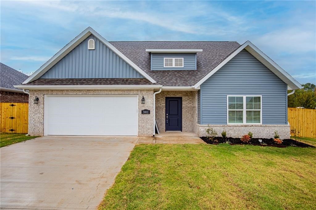 New Construction spacious home in the beautiful new subdivision of Osage Hills. Enjoy the open, light and bright living room with corner gas fireplace, crown molding and LVP flooring. Two story home with eat-in kitchen & covered patio. Kitchen has tons of counter space with large island, granite, gas range, cabinets with storage and pantry. Open concept that's perfect for entertaining. Spacious master bedroom with large master bathroom. Master bath has storage, double sinks, walk-in shower and walk-in closet. Great secluded fully fenced backyard backing up to Little Osage Creek with no one behind you!