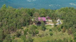 Looking for your 'Dream Home?'  Or, your amazing Ozark Mountain top getaway?  Well, here it is on exclusive and secluded  Asia Point.  Over 4200 Sqf of high-spec fenced and gated home with spectacular views of the Arkansas Grand Canyon.  You will appreciate the attention to detail and craftsmanship that has gone into this remarkable home.  With kitchens, bedrooms and bathrooms on both levels, the house can accommodate numerous guests or an extended family.  Each level has its' own 14x60 ft covered deck.  All appliances, furniture and furnishings, in the house are included. 1,000 gal buried propane tank.  The adjacent 4.8 acre double lot is available by separate negotiation. This extra lot has water hook up and has been perk tested for septic. Link to video:   https://youtu.be/FY-TP8I2VS