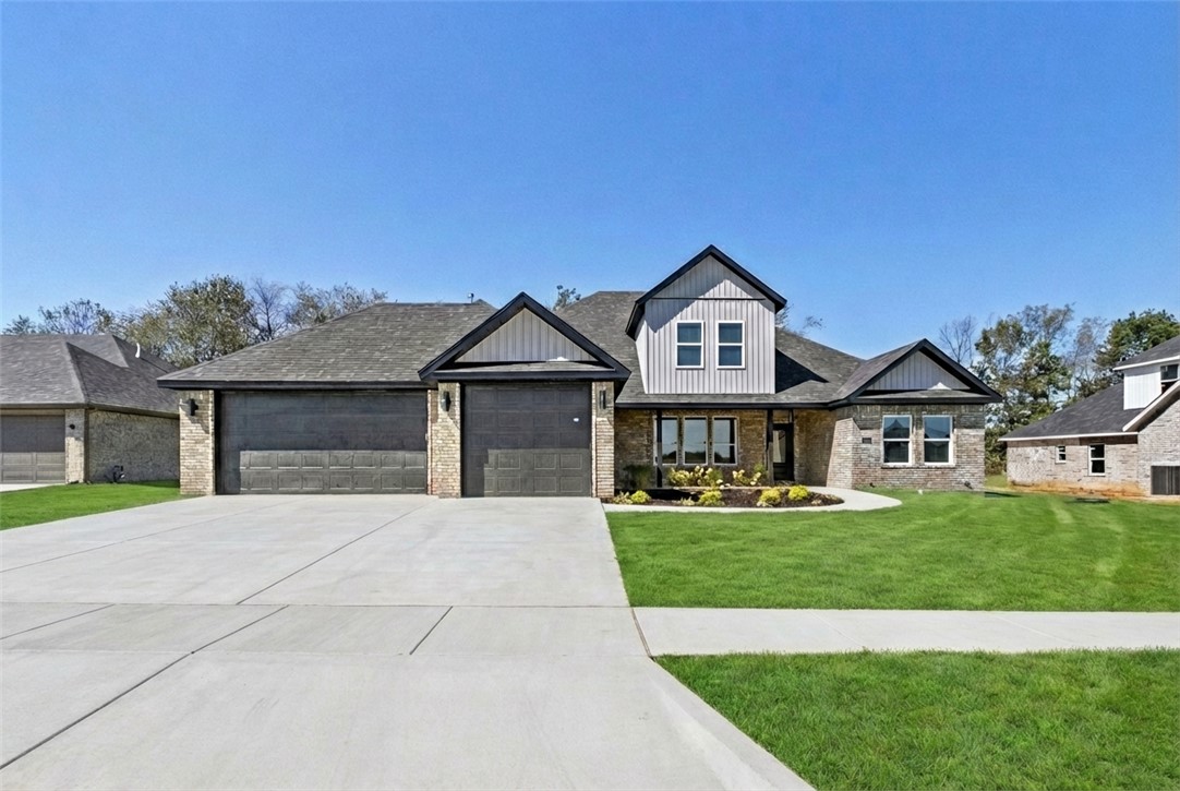 The Haven is a beautifully crafted two-story home in a prime location, featuring 4 bedrooms, 3.5 bathrooms, and a dedicated office in an open-concept layout designed for both everyday living and entertaining. The living room showcases a modern linear fireplace, and the kitchen offers quartz countertops, custom cabinetry with soft-close doors and drawers, double ovens, and a spacious pantry.
Upstairs includes an additional bedroom, a large bonus room, and a full bathroom, providing flexible living space. Enjoy outdoor living on the covered back patio with a fireplace. Additional features include a fenced yard, gutters, blinds, and quality finishes throughout. Home is currently under construction. Photos are of a similar plan and finish. Taxes are based on land only. The builder is offering $2,500 toward closing costs OR a rate buydown, with preferred lender incentives available.