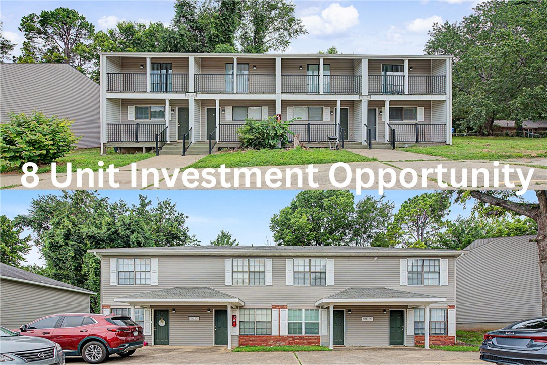 Calling all Investors!! Excellent Investment Opportunity in Central Fayetteville! Don't miss these two recently remodeled 4-plexes featuring 8 spacious 2-bedroom, 1.5-bathroom units. Extensive updates include a newer roof, HVAC
systems, flooring, interior paint, refinished cabinetry, countertops, and updated lighting and plumbing
fixtures throughout. Each unit is equipped with updated kitchen appliances, including refrigerators.
Washers and dryers also convey with the sale, making this a truly turnkey investment. Conveniently
located near schools, grocery stores, restaurants, shopping, trails, and other everyday amenities. Easy access to Fayetteville uptown, and downtown. The property is 3.3 miles from the UofA. 7 of the 8 units are currently leased, providing immediate rental income.  Please do not disturb tenants. Both 4-plexes are also for sale individually, see  ML#1354054 & 1353909.