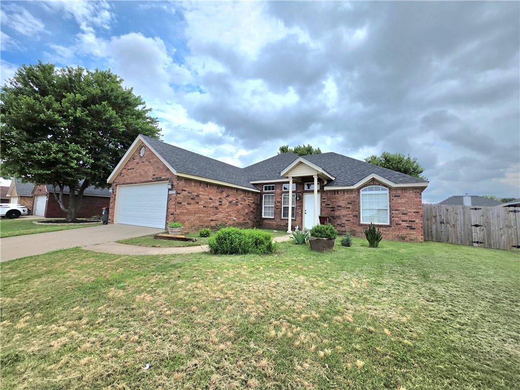 Great opportunity for a first-time homebuyer ready for homeownership! This well-maintained home features a new roof installed in 2025, updated laminate flooring throughout, new toilets, and a recently added wood privacy fence. Enjoy relaxing or entertaining on the beautiful covered back porch overlooking the backyard, complete with a fire pit and flood processor. Don't miss your opportunity to make this move-in-ready home your own!