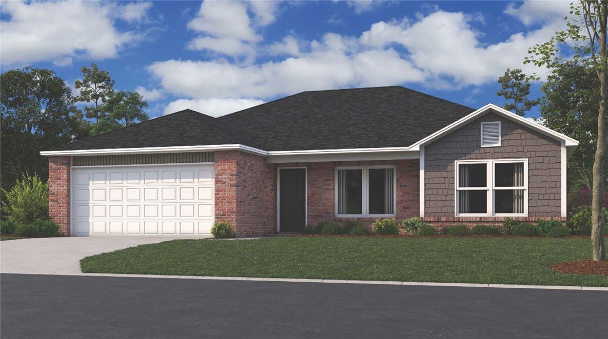 Introducing the lovely Clark plan, a home that boasts exceptional curb appeal with its welcoming covered entryway and beautifully landscaped front yard. This charming one-story residence features three spacious bedrooms and two modern bathrooms, complemented by a large family room perfect for relaxation and gatherings. The kitchen is a chef's dream, fully equipped with energy-efficient appliances, abundant counter space, and a convenient pantry for all your storage needs. The thoughtfully placed laundry room, nestled between the garage and master suite, offers quick and easy access for added convenience. Discover the inviting charm of the Clark plan today! *Photos are of a similar model.