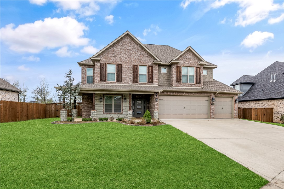Popular Woods Creek location is highly desirable! This house was built ahead of it's time! An amazing, oversized kitchen with all the bells and whistles! This sprawling plan includes 2 bedrooms on main floor, plus an office, and 2 bedrooms plus a large bonus on 2nd level. Compare this home's bathroom count (4) to the new construction homes. A terrific mud room and a garage floor that has the luxurious epoxy finish! You can even use the office as a 5th bedroom if needed, because it comes with a closet!  Vaulted living room, plenty of patio under cover, and the best part is the wonderful, wooded backyard view!  It even comes with a  wonderful walk in storage area. Easy to show, so do not hesitate or you will miss it!