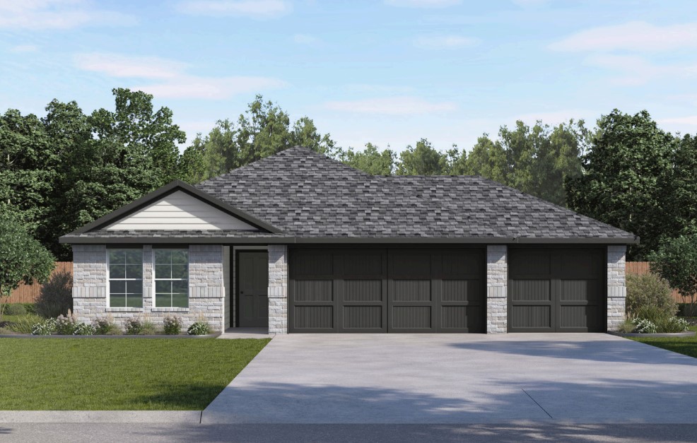 Lovely Harris plan with a 3-car garage in Hudson Heights in Prairie Grove, AR! These homes have fabulous features for comfortable, modern living. Each home will have LVP flooring throughout! The kitchen features granite countertops, stainless steel appliances, including a gas stove and a stainless steel undermount kitchen sink with a pull-out faucet. The primary bedroom with ensuite will feature dual sinks, a walk-in shower, and walk-in closet. Home will be 4-sides brick with siding per plan! Each home is equipped with a programmable thermostat for convenience. Covered patio per plan! Taxes and Parcel TBD.