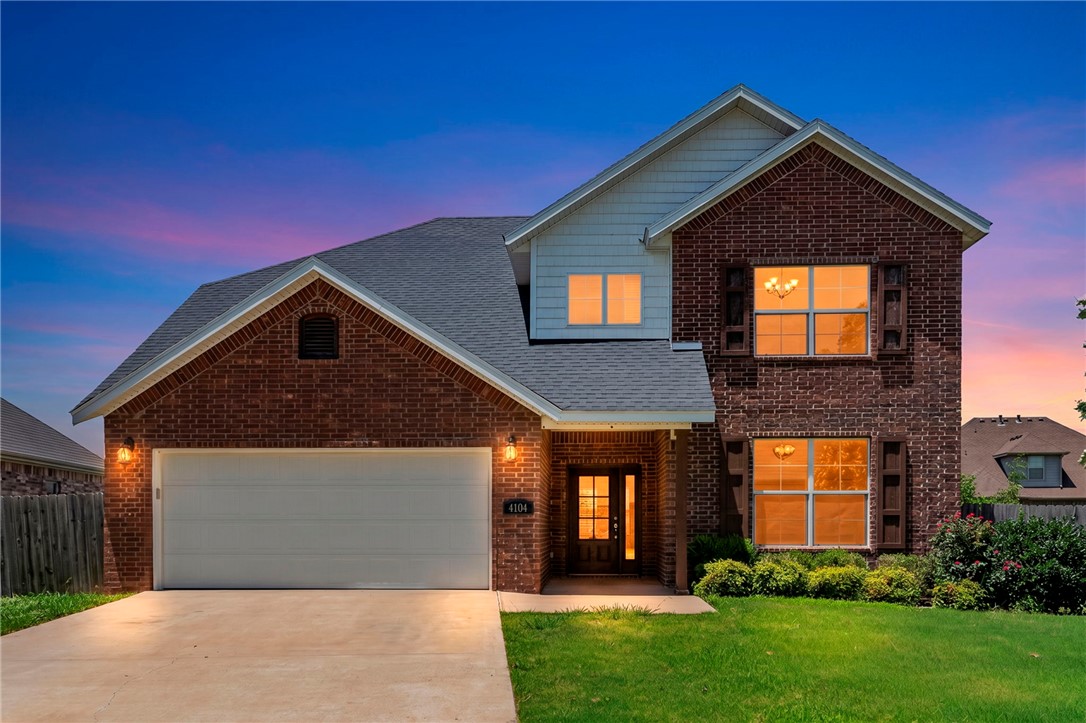 Refined, spacious, and built to impress. This 4-bed, 3-bath Bentonville home offers  3,289 sq ft of elevated living, hardwood floors, a detached garage, and a 9/10-rated school district , all for just $30/month HOA. This is the one!