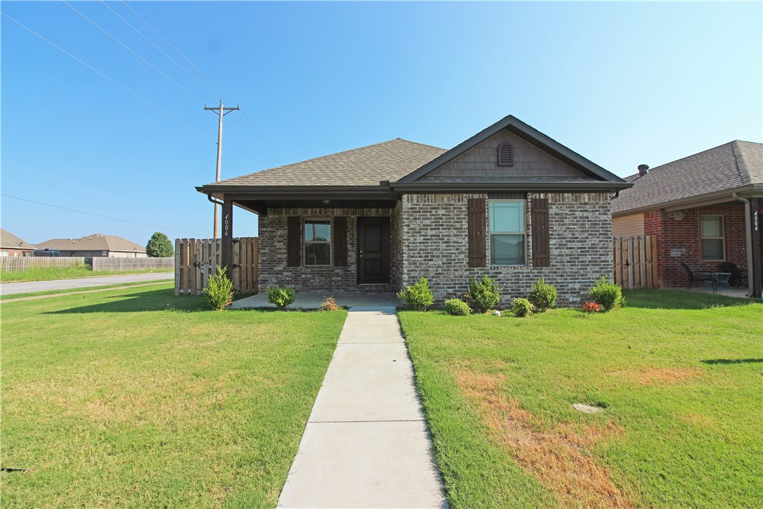 A cozy 3 bedroom, 2 bath, 2 car garage home close to Wal-Mart home office. Gas log fireplace, hard wood floors, tile, and carpet through out/ extra eat in kitchen. Fenced back yard for privacy. Pets​​‌​​​​‌​‌​​​‌‌​​​‌‌‌​​‌​​‌‌​​​​ negotiable.