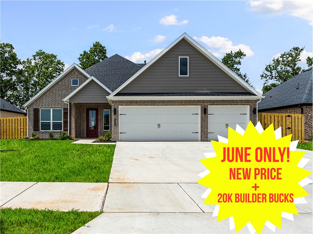 The June Promo Starts Now! This isn’t just a sale — it’s a new community launch celebration making the path to home ownership more accessible than ever before. Contract In June on this home and unlock 43,000 in savings. 23,000 price reduction off sales price + 20,000 in builder concessions for a total of $43,000 in instant savings. In addition fence, blinds, and gutters are included. Join us every Saturday and Sunday 1-4 for the month of June to tour this incredible community. (Ask about additional lender incentives available.)
